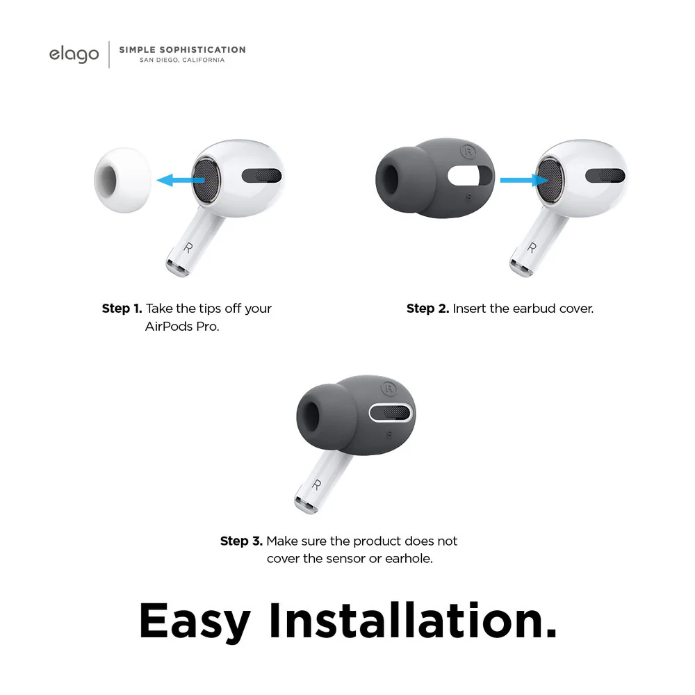 Earbuds Cover Plus with Integrated Tips [6 Pairs] [4 Colors] - Image 7