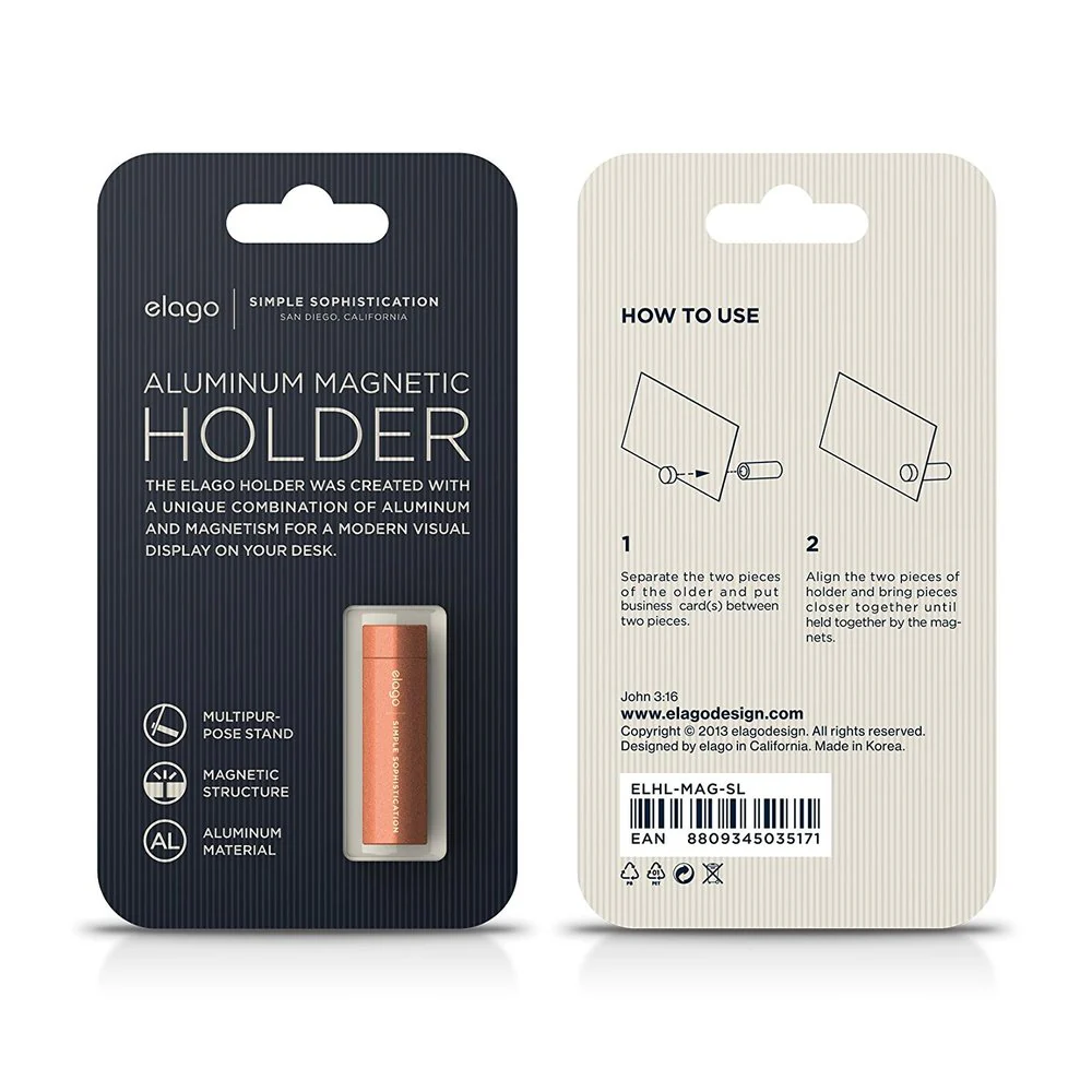 Aluminum Magnetic Holder for Business Cards and Photos - Image 10