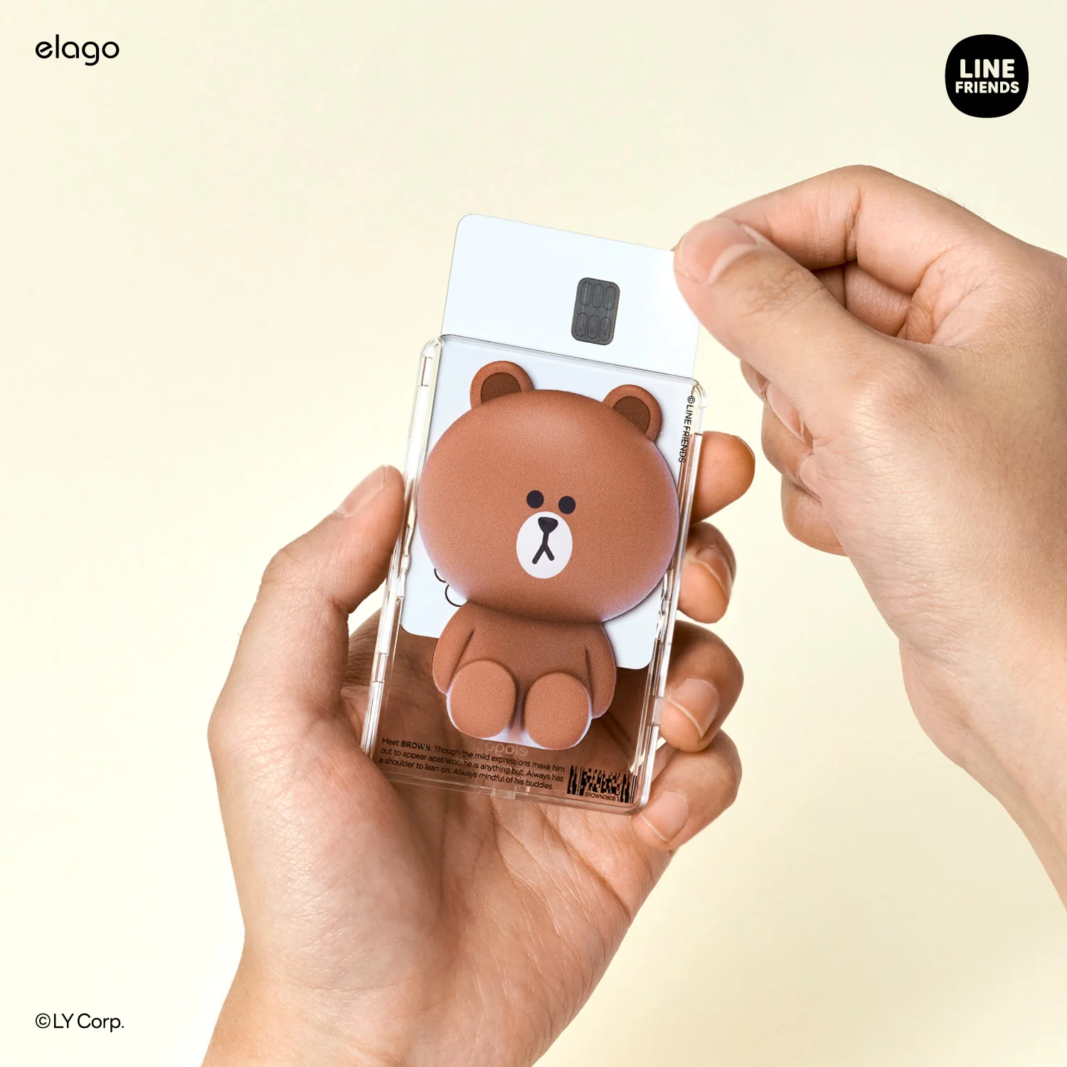 LINE FRIENDS | BROWN & SALLY Figure Magnetic Card Pocket - Image 8