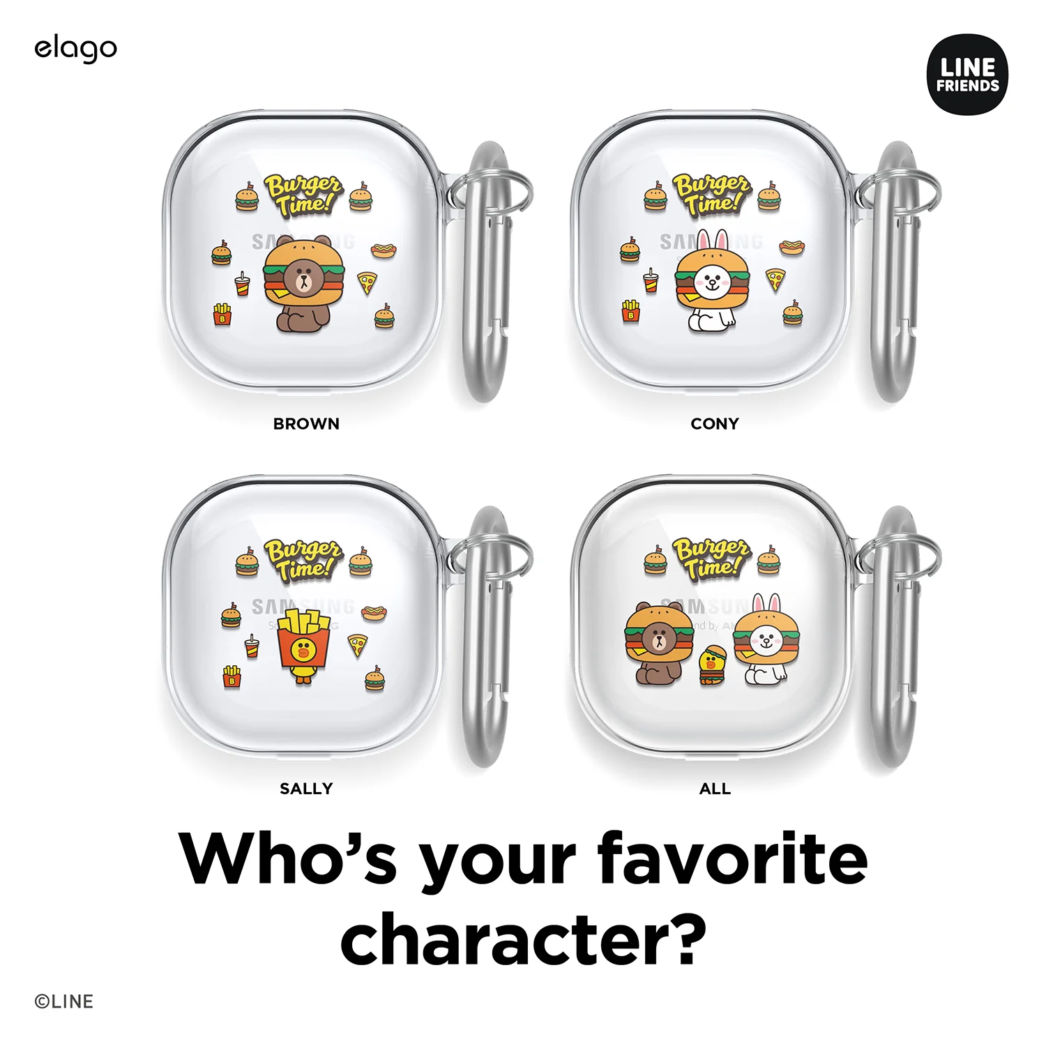 LINE FRIENDS | elago Burger Time Case [4 Styles] - Image 10