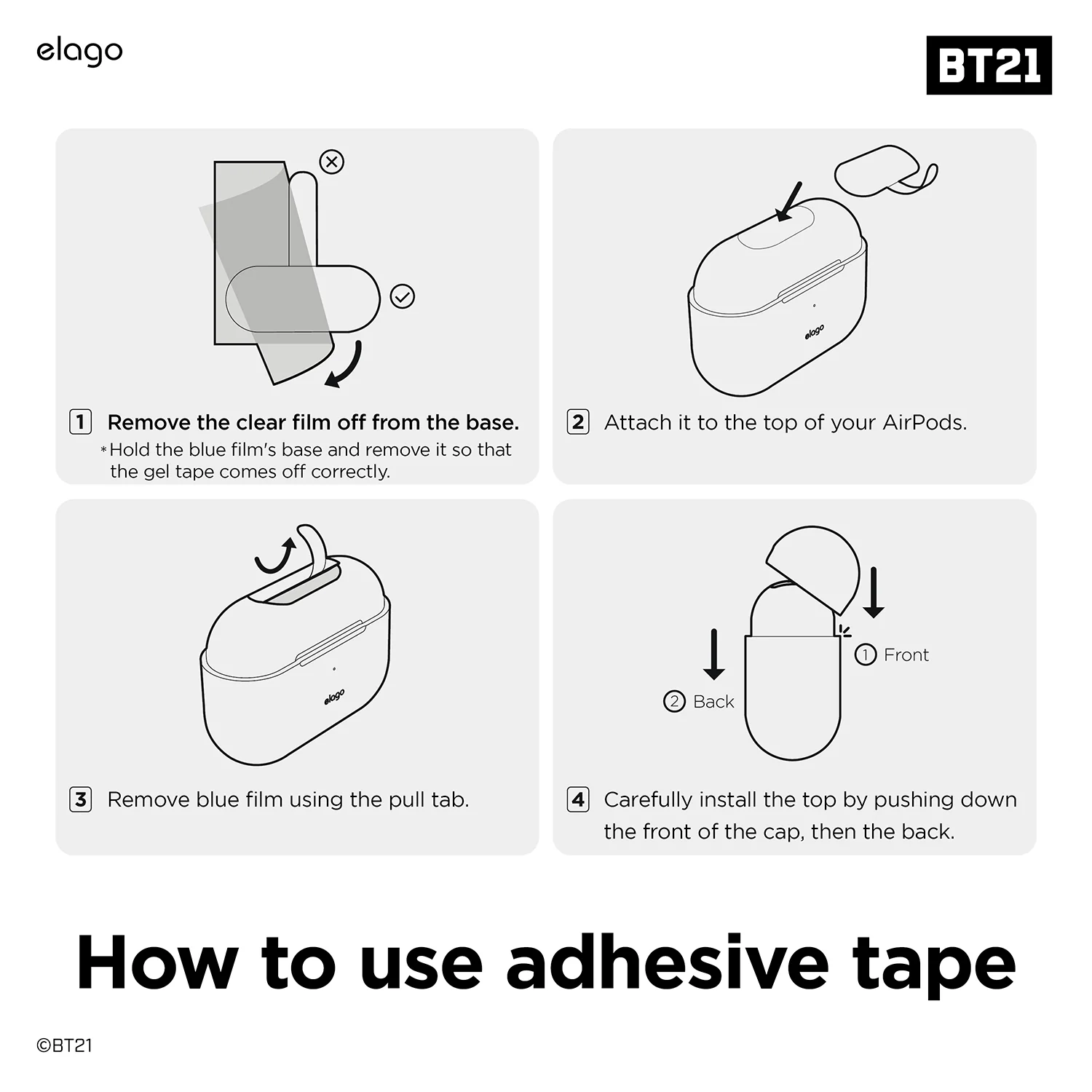 BT21 | elago Clear Case - Image 7