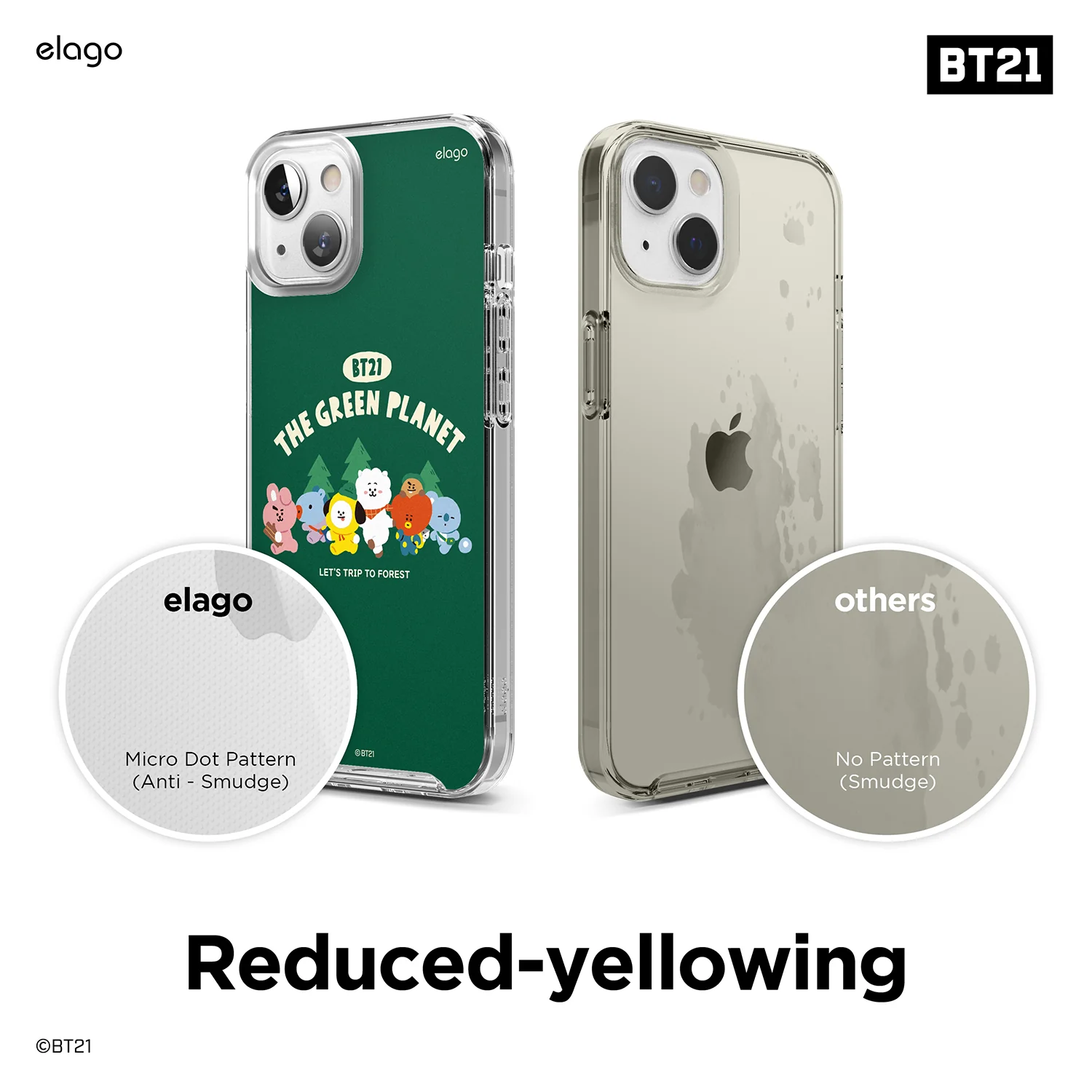BT21 | elago Green Planet Case for iPhone 13 Pro - Image 7