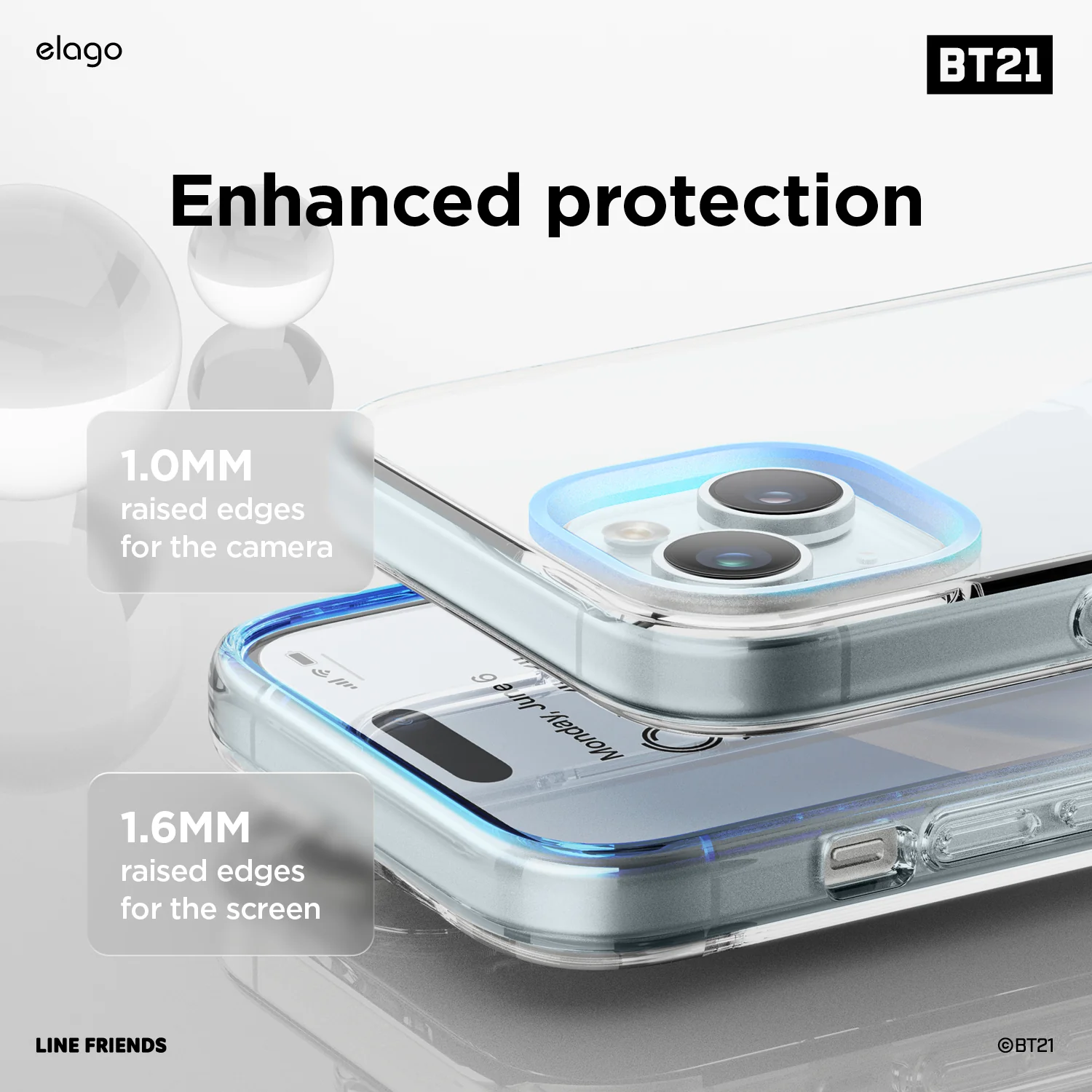 BT21 | elago Hope in Love Hybrid Case for iPhone 15 - Image 5