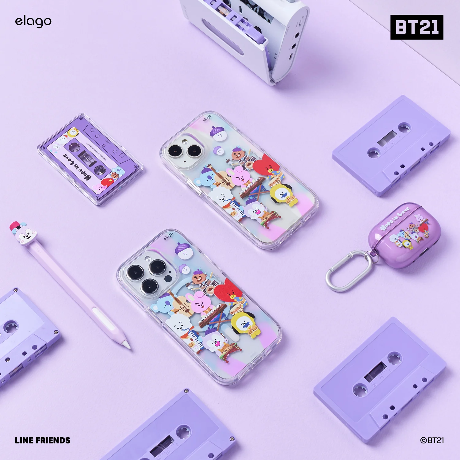 BT21 | elago Hope in Love Hybrid Case for iPhone 15 Plus - Image 8