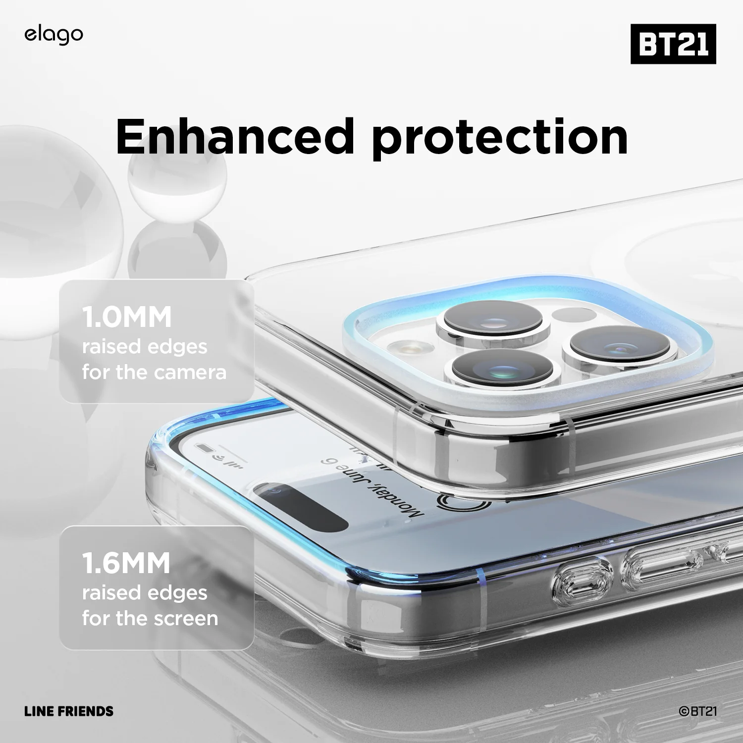 BT21 | elago Hope in Love Hybrid Case for iPhone 15 Pro - Image 5