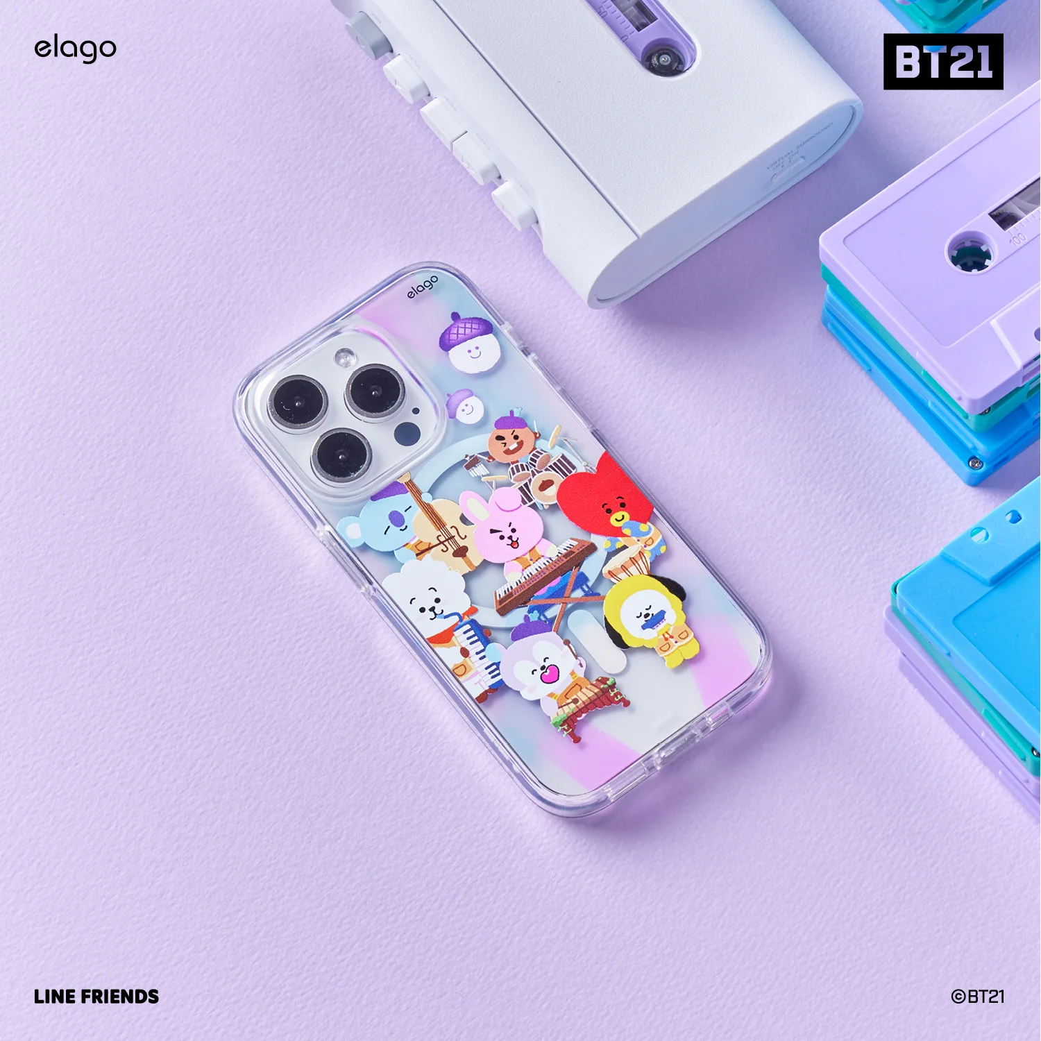 BT21 elago Hope in Love Hybrid Case for iPhone 15 Pro Max - Image 9
