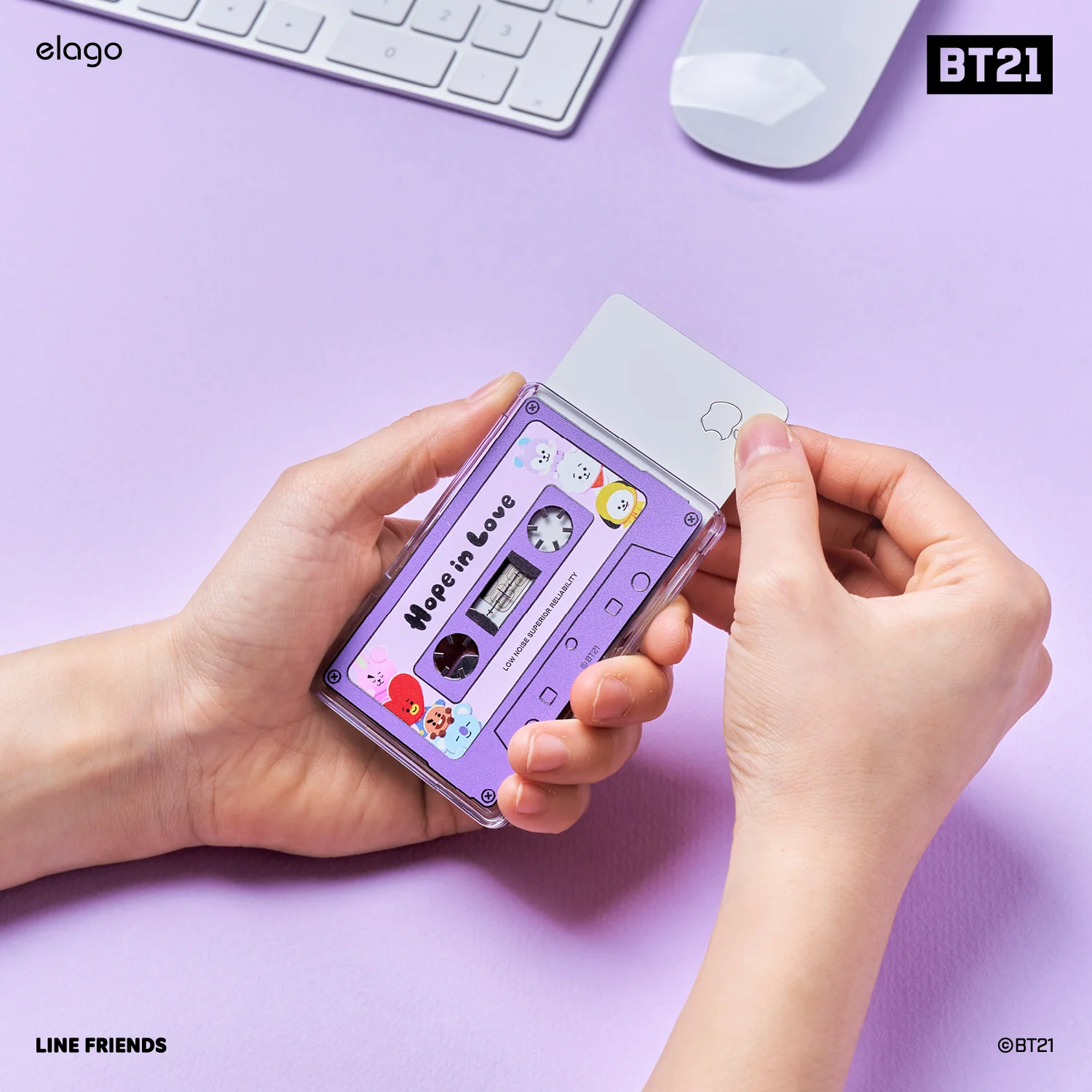 BT21 | elago Hope in Love MagSafe Card Wallet - Image 10