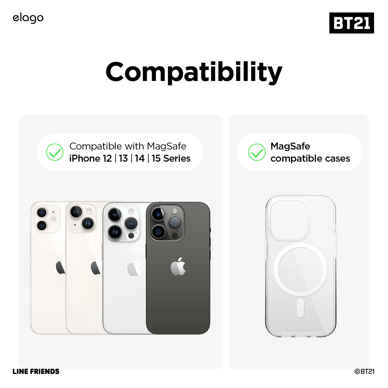 BT21 | elago Hope in Love MagSafe Card Wallet - Image 6