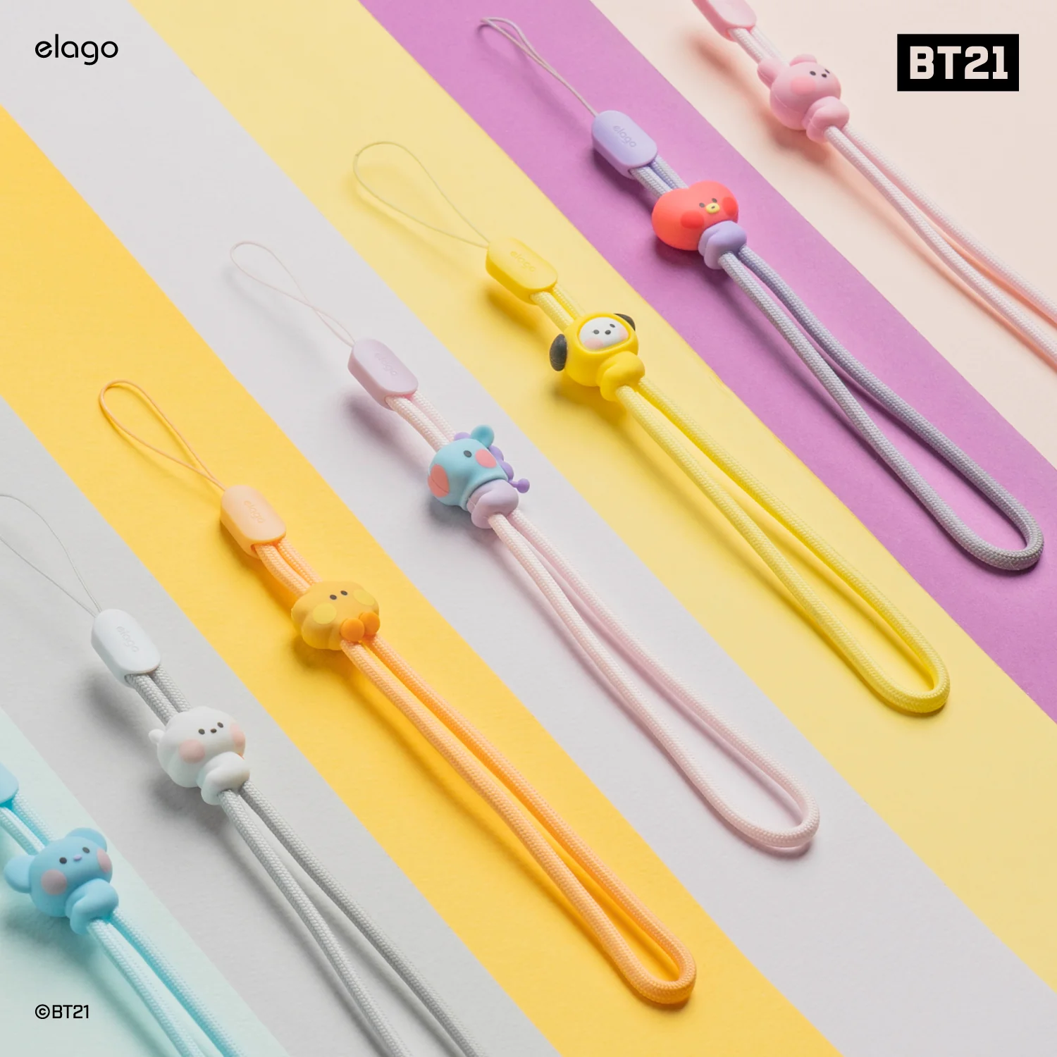 BT21 | elago Lanyard Wrist Strap [7 Styles] - Image 13