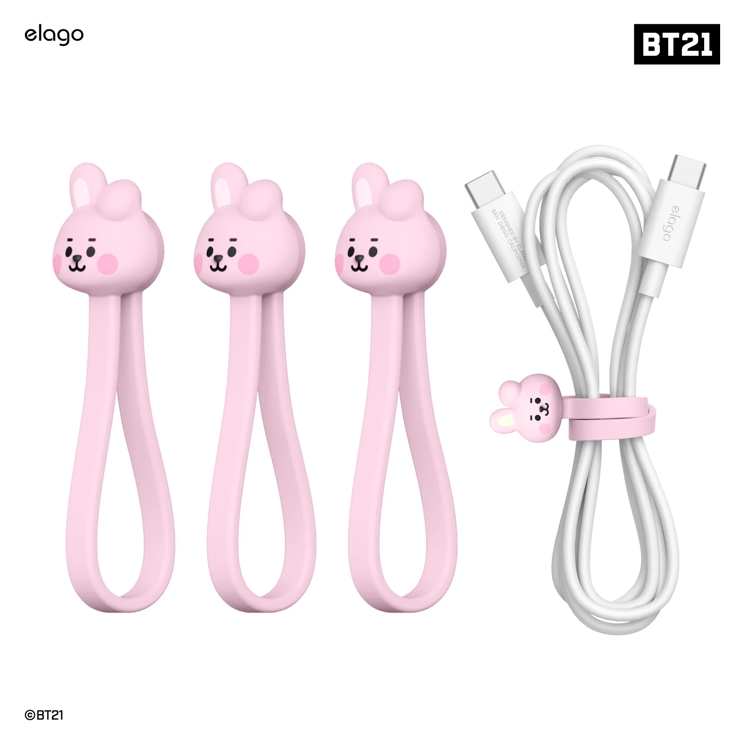 BT21 | elago Magnetic Cable Tie [7 Styles] - Image 3