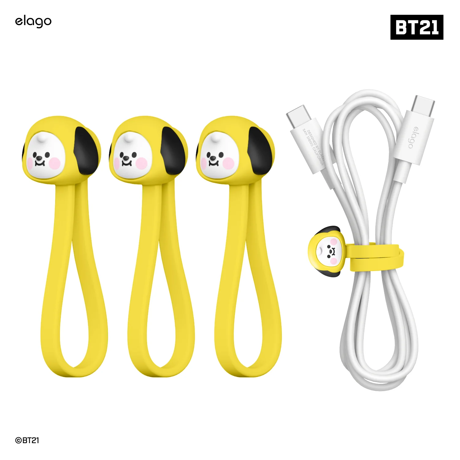 BT21 | elago Magnetic Cable Tie [7 Styles] - Image 4