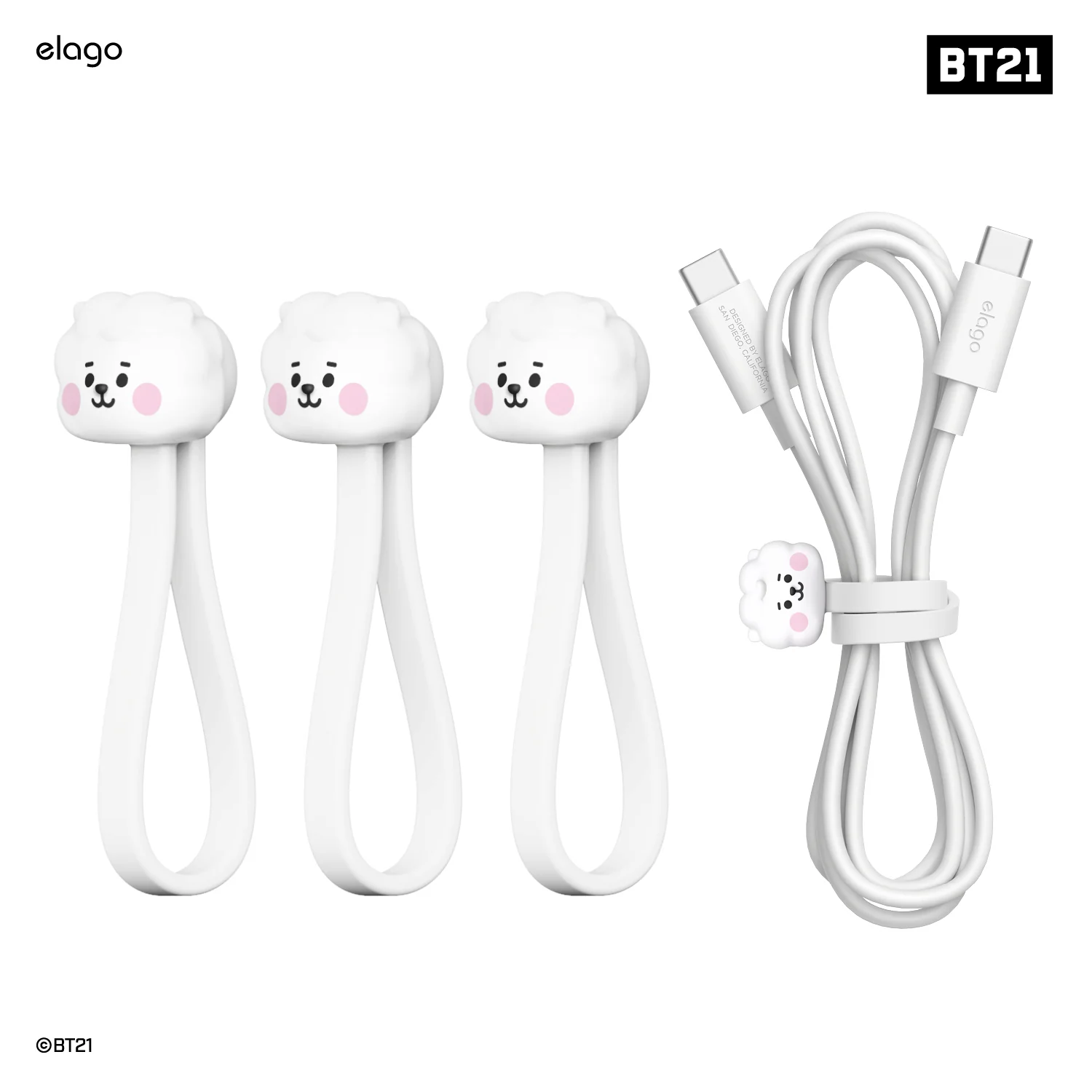 BT21 | elago Magnetic Cable Tie [7 Styles] - Image 7