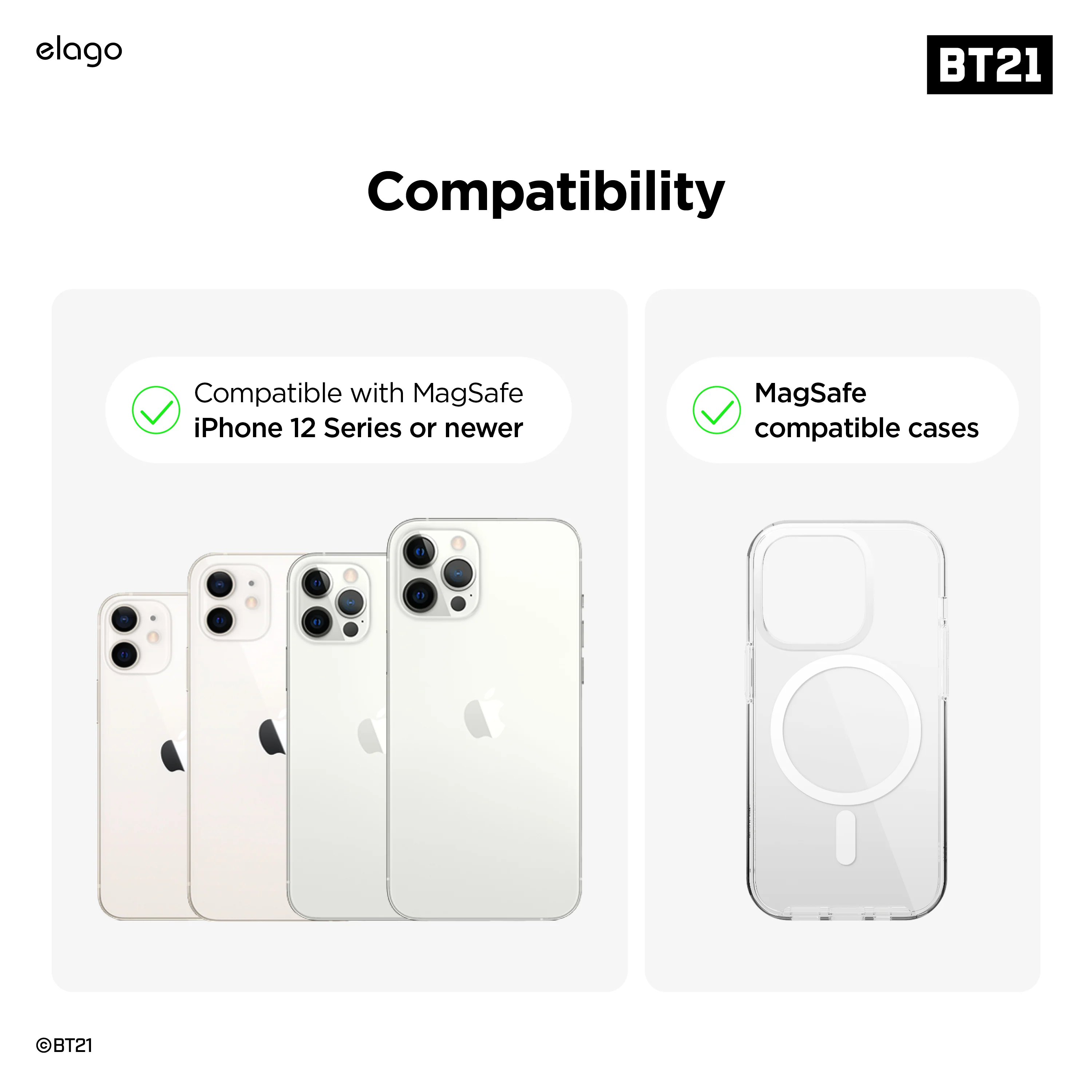 BT21 | elago Magnetic Clear Card Pocket DDP - Image 9