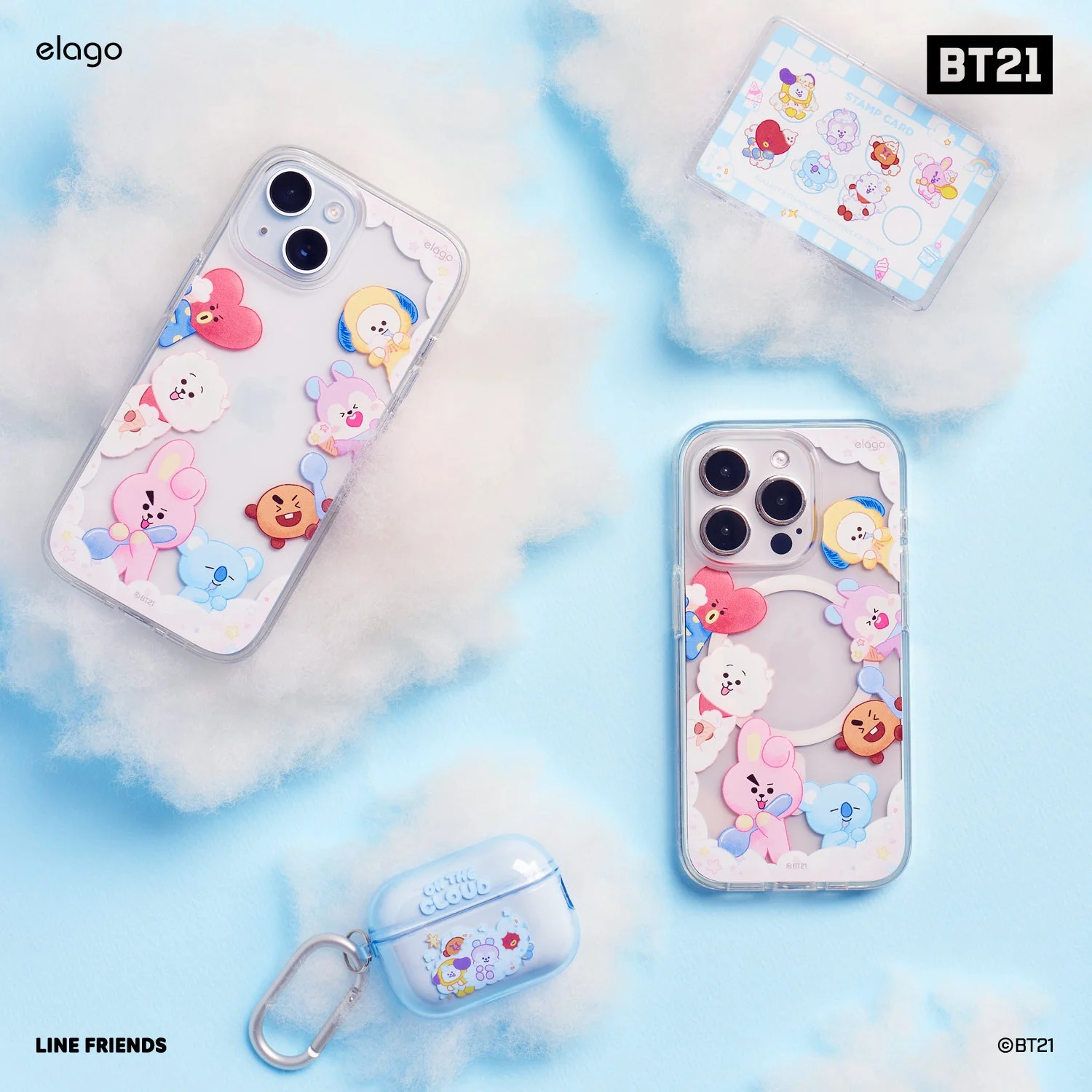 BT21 | elago On the Cloud Hybrid Case for iPhone 15 Plus - Image 5