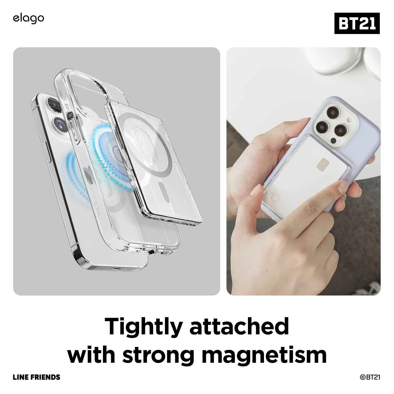 BT21 | elago On the Cloud MagSafe Card Wallet - Image 3