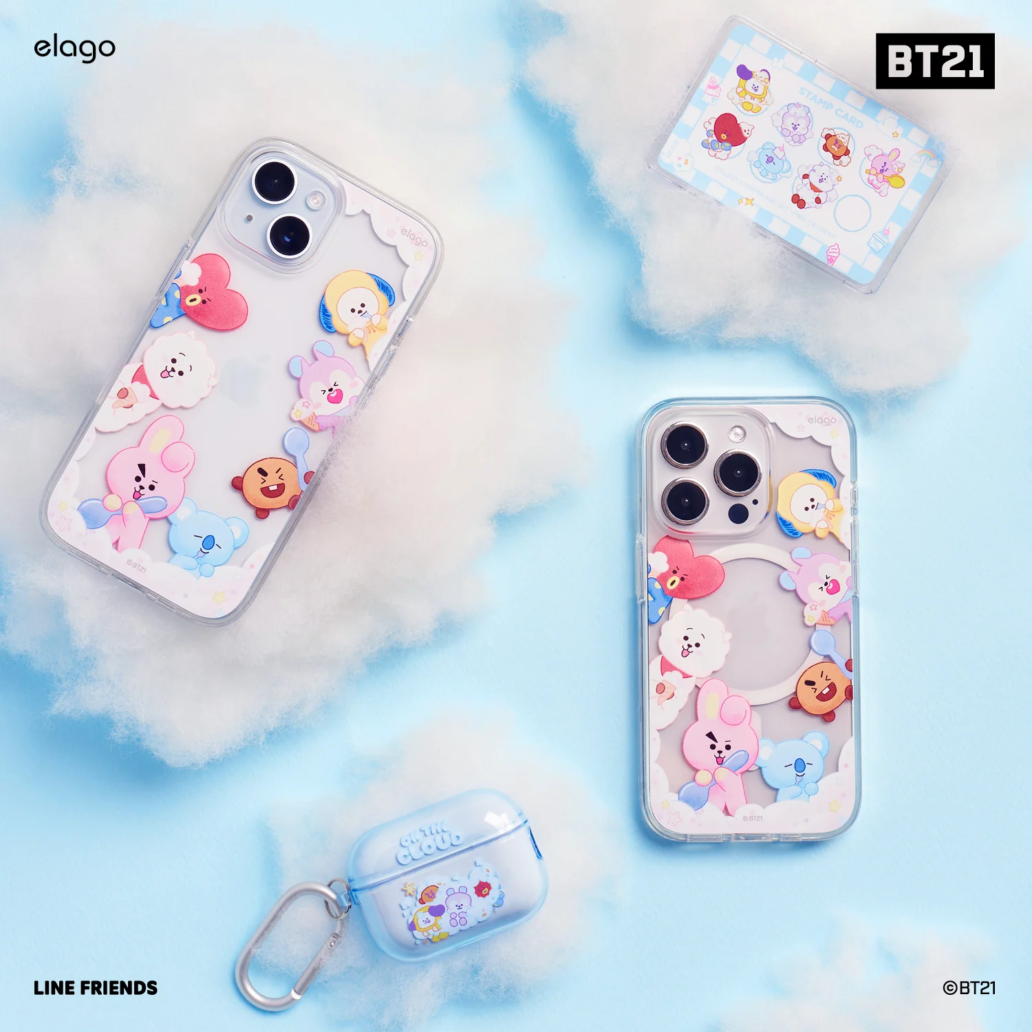 BT21 | elago On the Cloud MagSafe Card Wallet - Image 6