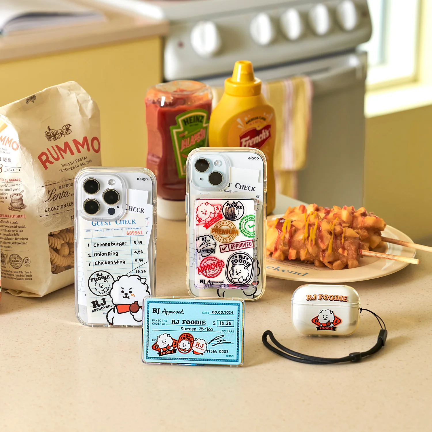 BT21  | elago RJ FOODIE MagSafe Hybrid Case for iPhone 15 Plus - Image 7
