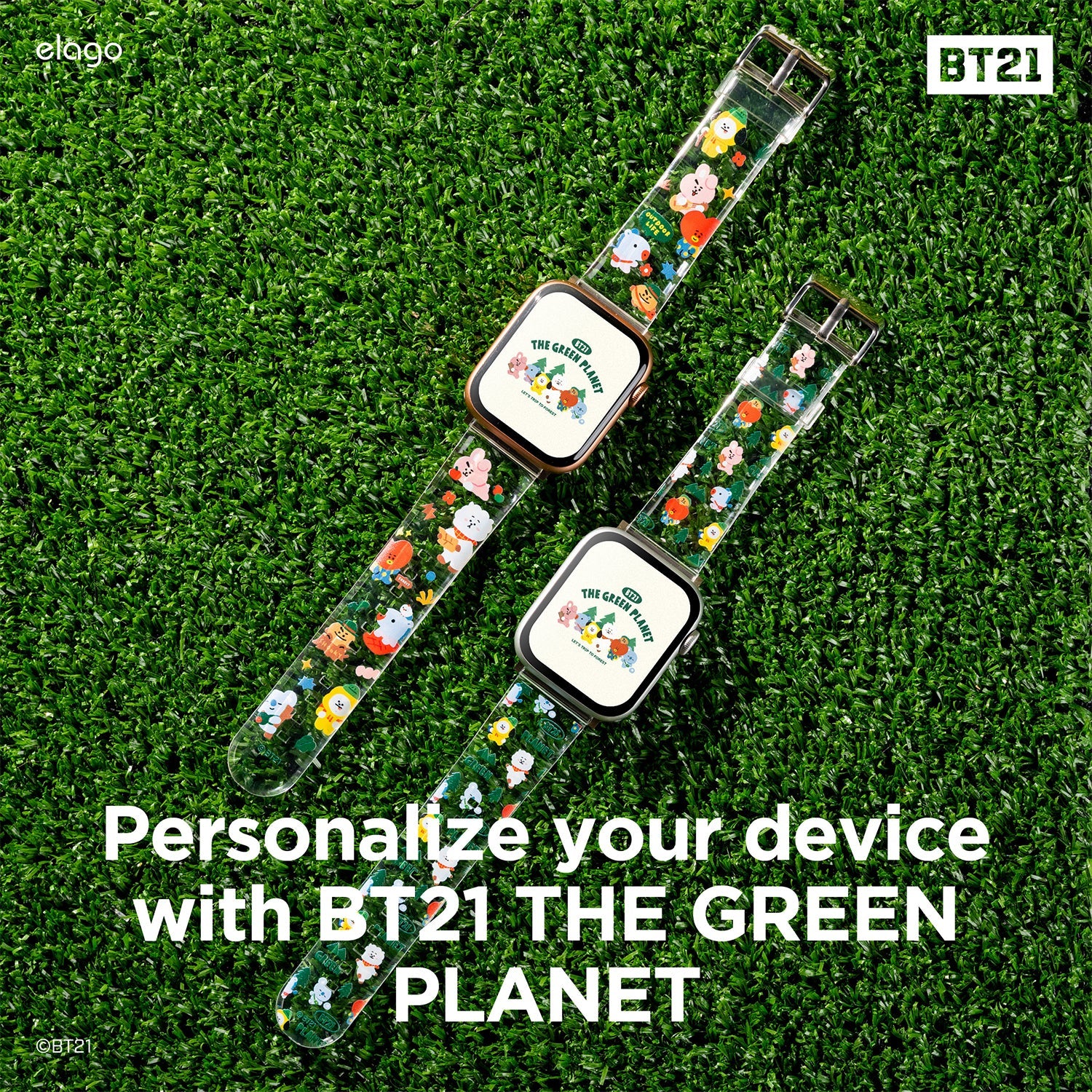 BT21  | elago The Green Planet Strap [2 Styles] [2 Sizes] - Image 4