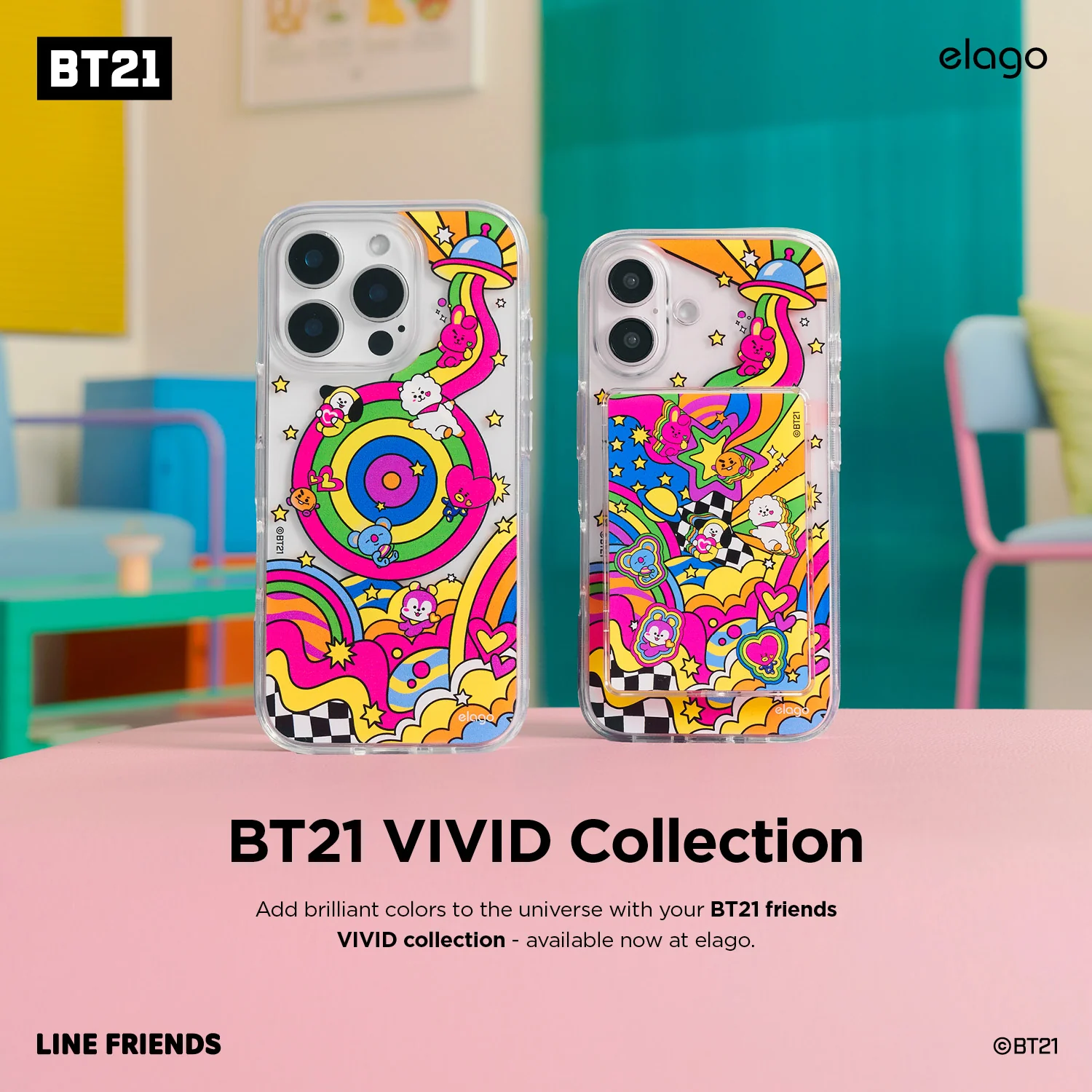 BT21 | elago Vivid Collection MagSafe Card Pocket - Image 2