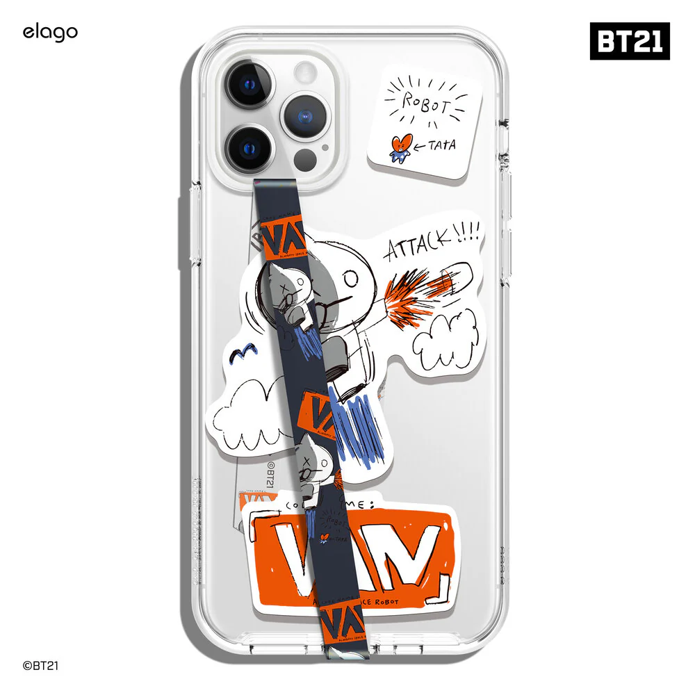 BT21 | elago Phone Strap with Stickers [8 Styles] - Image 7