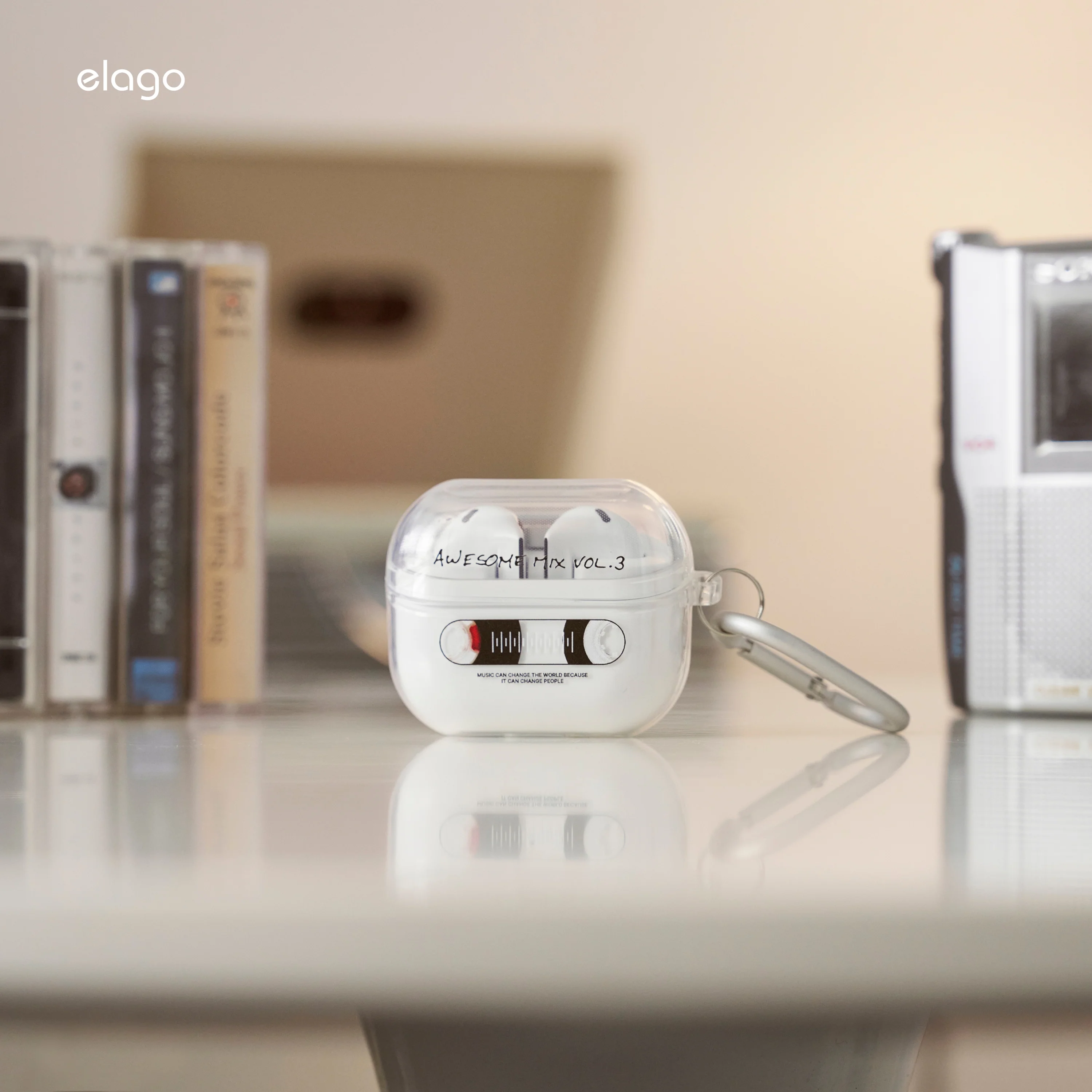 Cassette Tape 2 Monthly elago Clear Case - Image 10