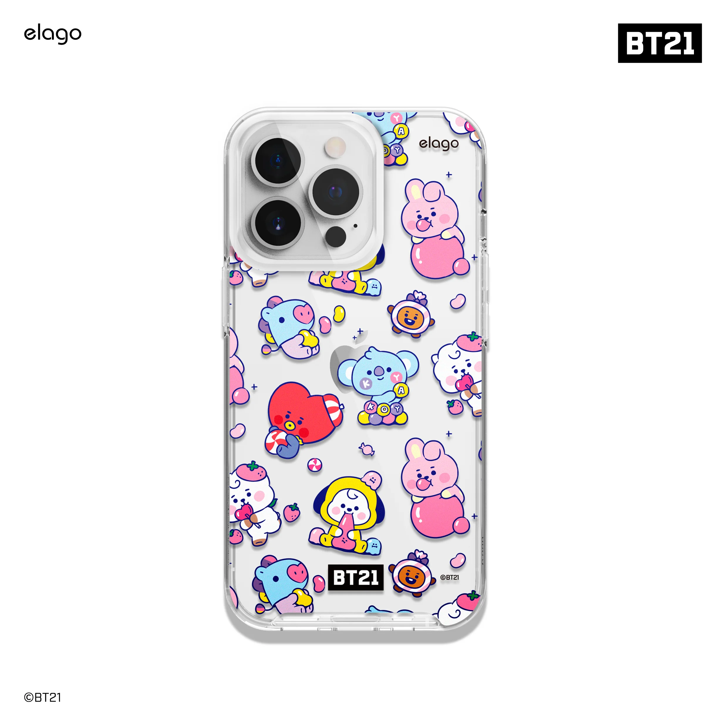 BT21 | elago Jelly Candy Case for iPhone 13 Pro - Image 3