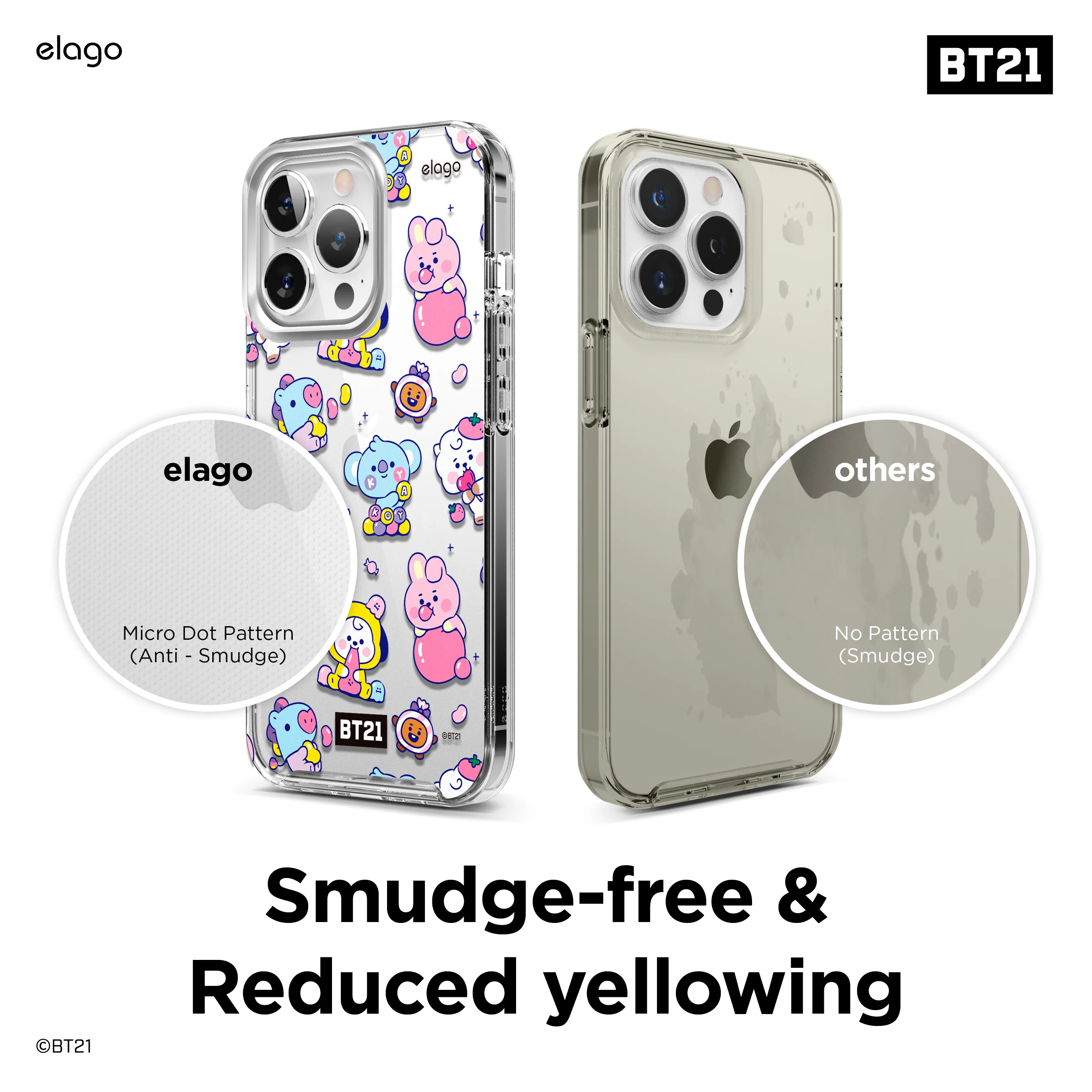BT21 | elago Jelly Candy Case for iPhone 13 Pro - Image 5