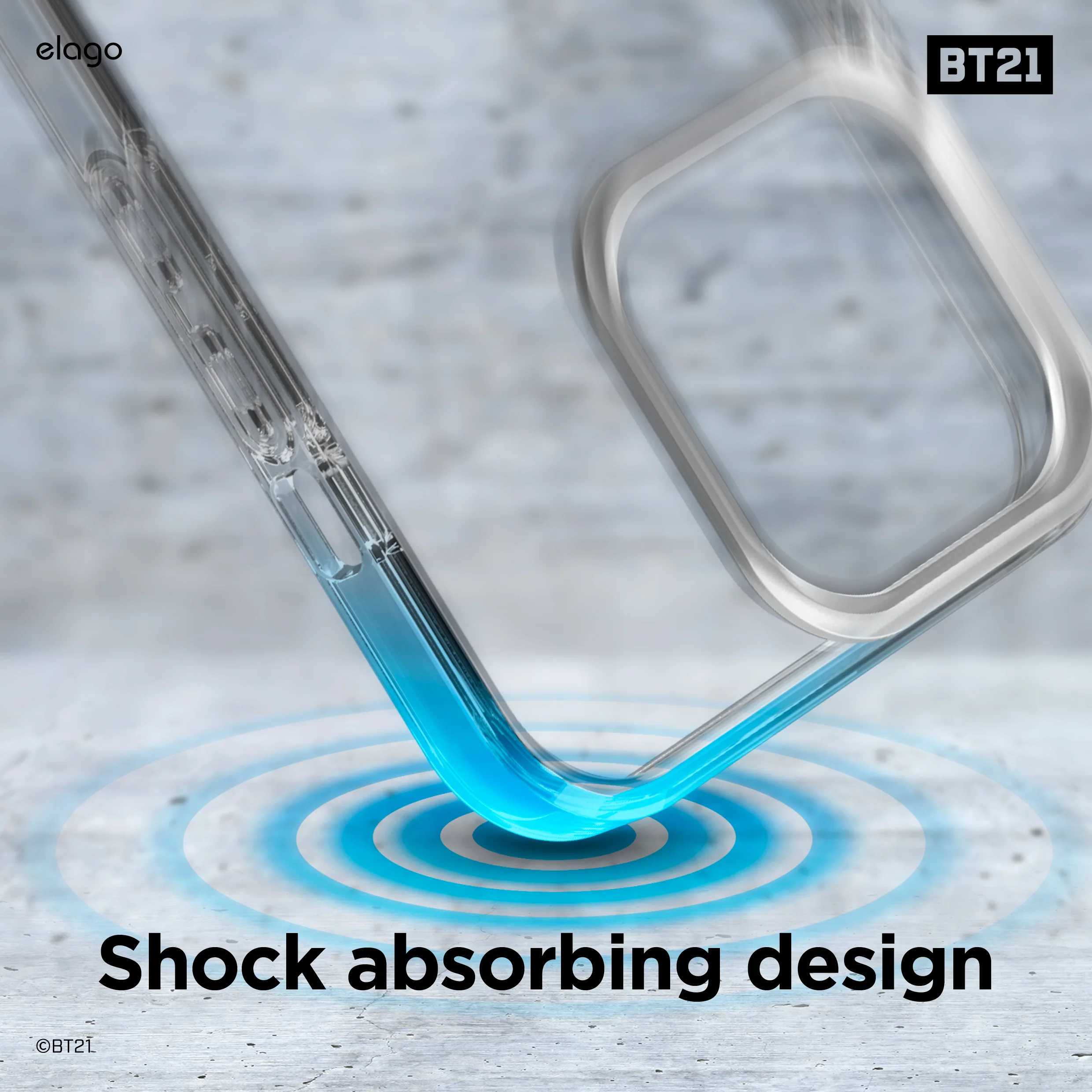 BT21 | elago Jelly Candy Case for iPhone 13 Pro - Image 6