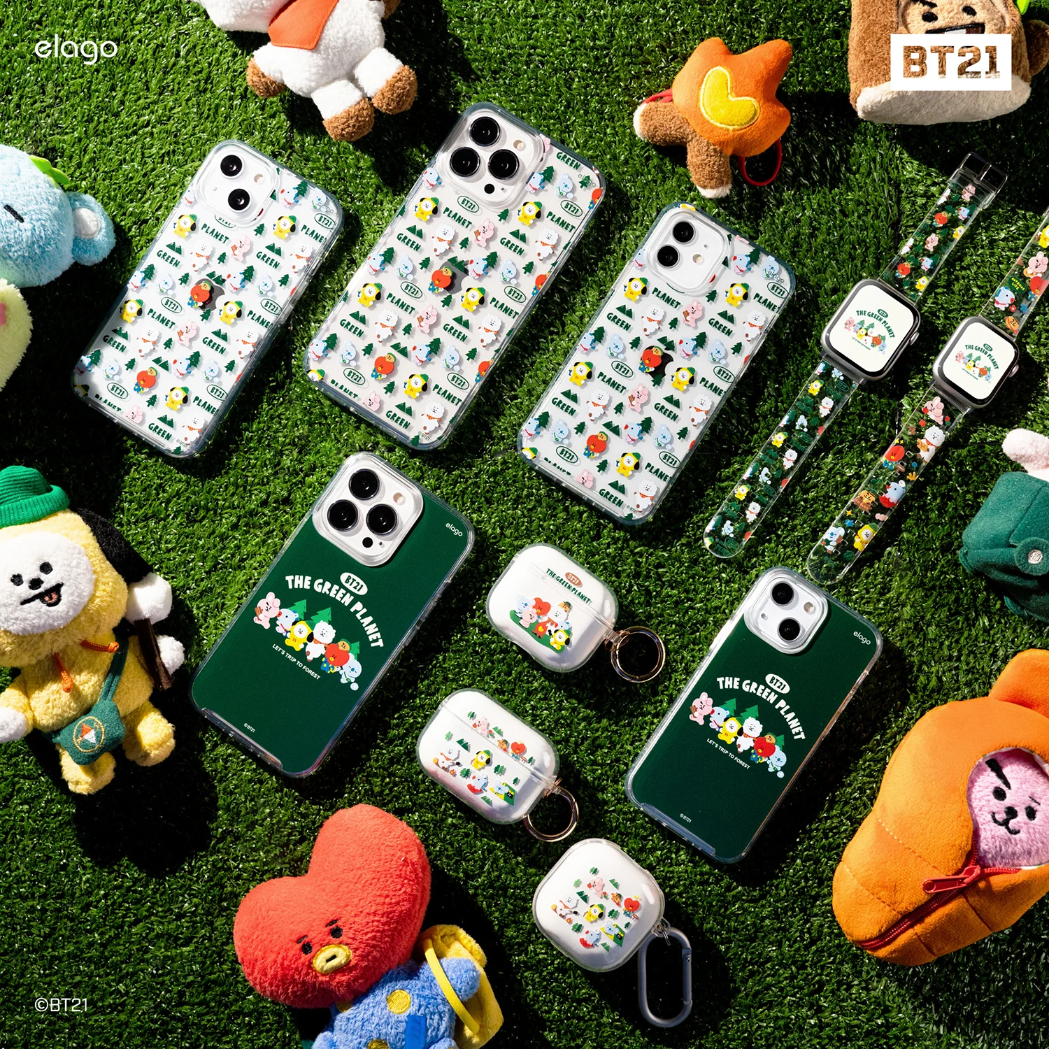 BT21 | elago Green Planet Case for AirPods Pro - Image 4