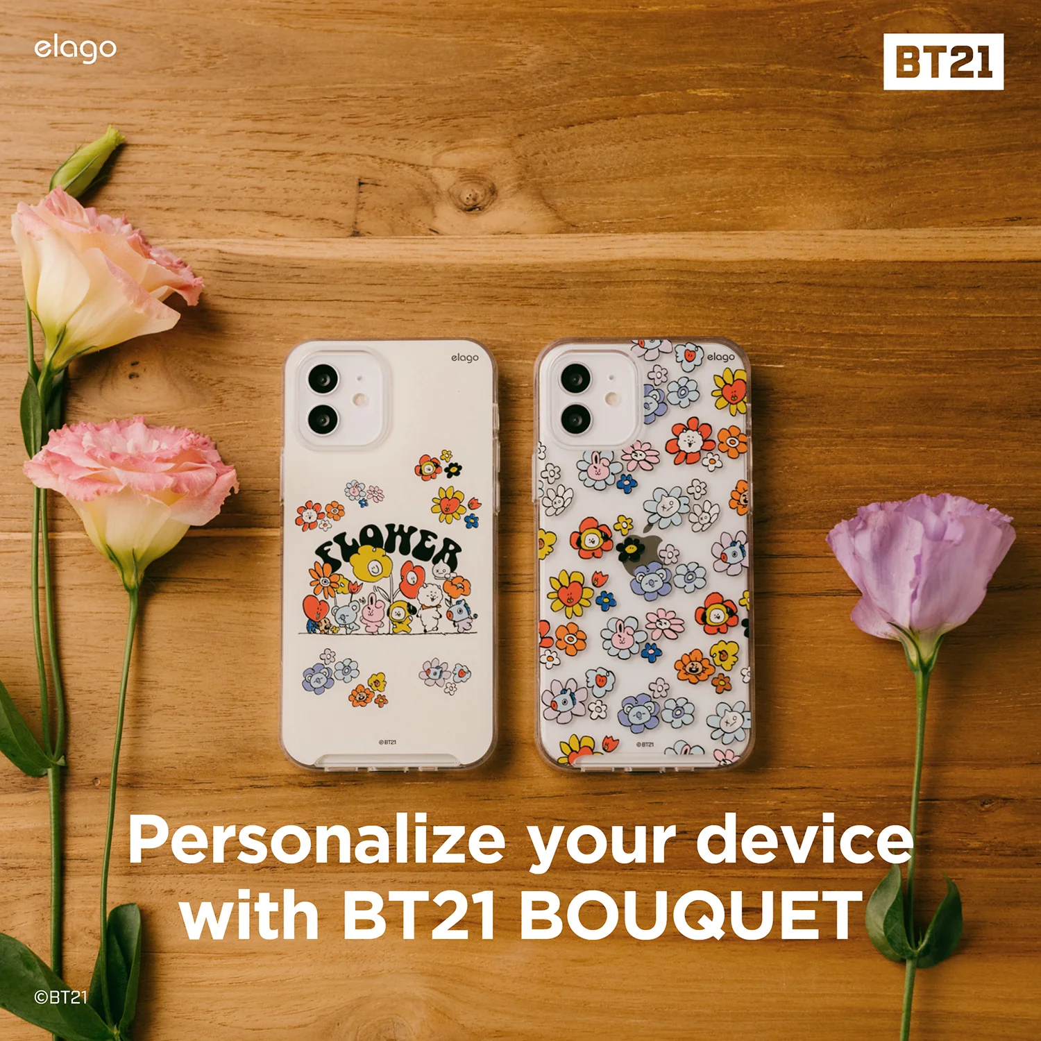 BT21 | elago Flower Case [2 Styles] - Image 4