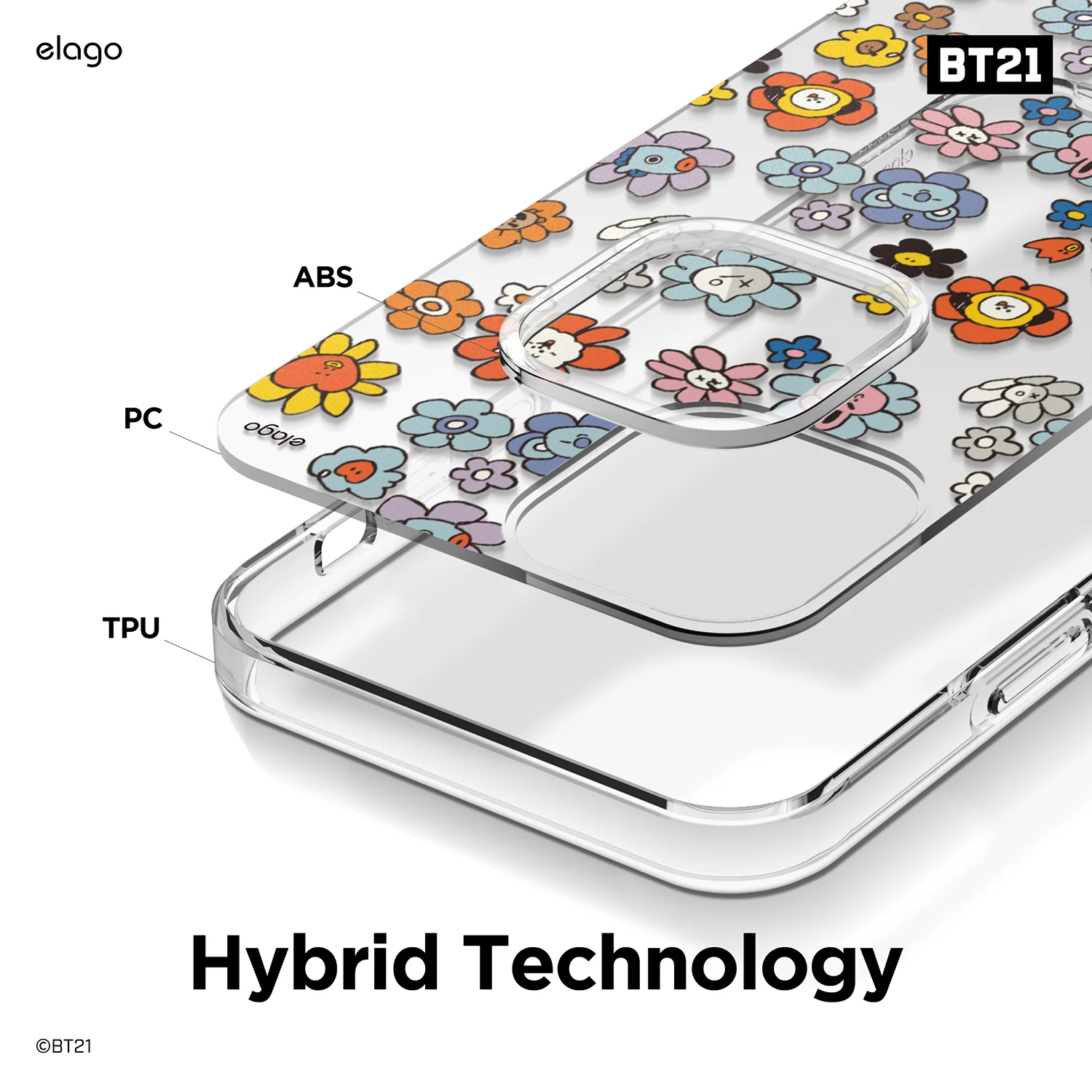 BT21 | elago Flower Case [2 Styles] - Image 5