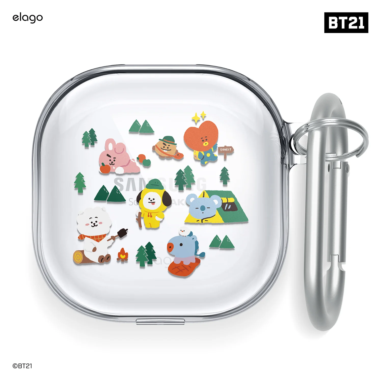 BT21 | elago Green Planet Case for Galaxy Buds - Image 2
