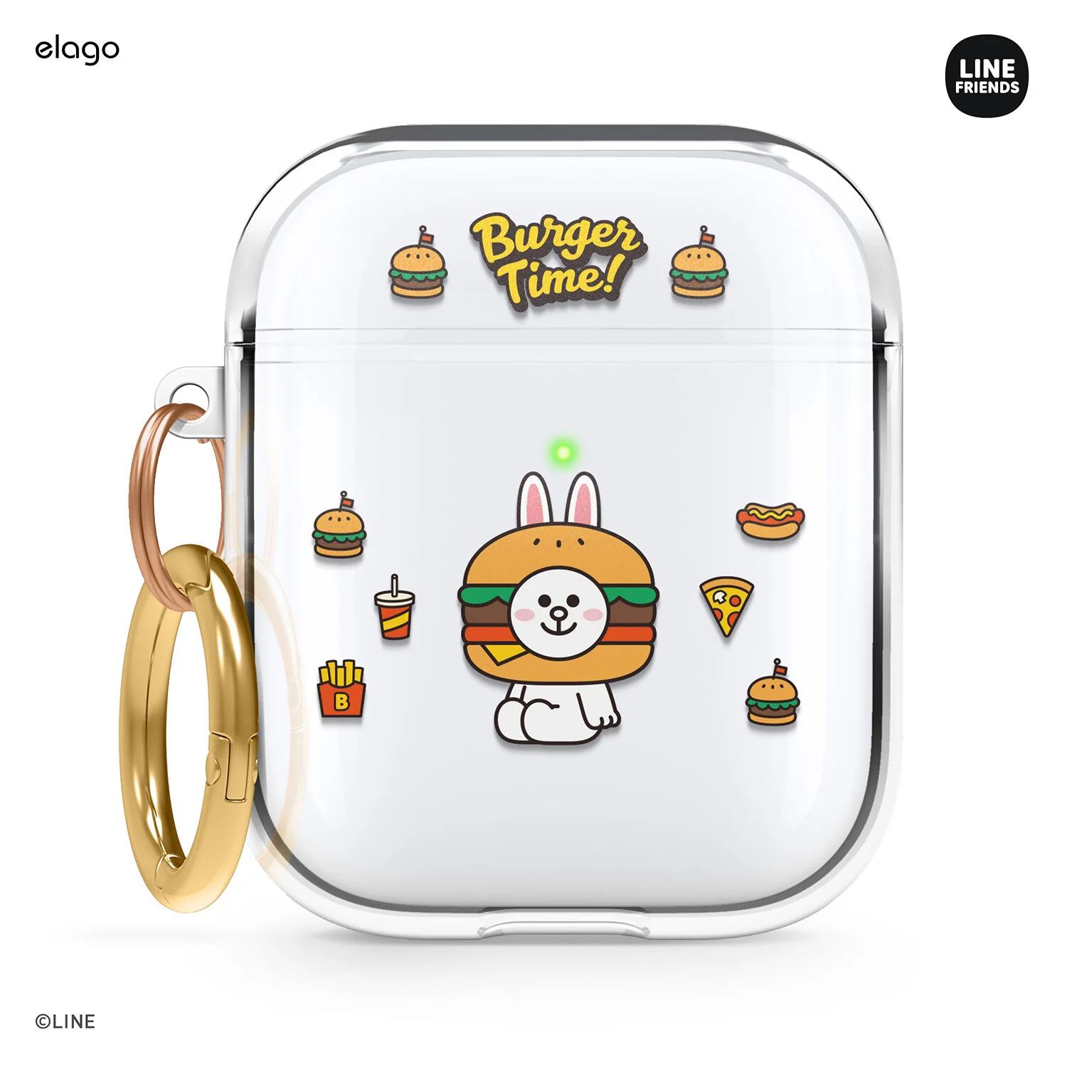 LINE FRIENDS | elago Burger Time Clear Case [4 Styles] - Image 3