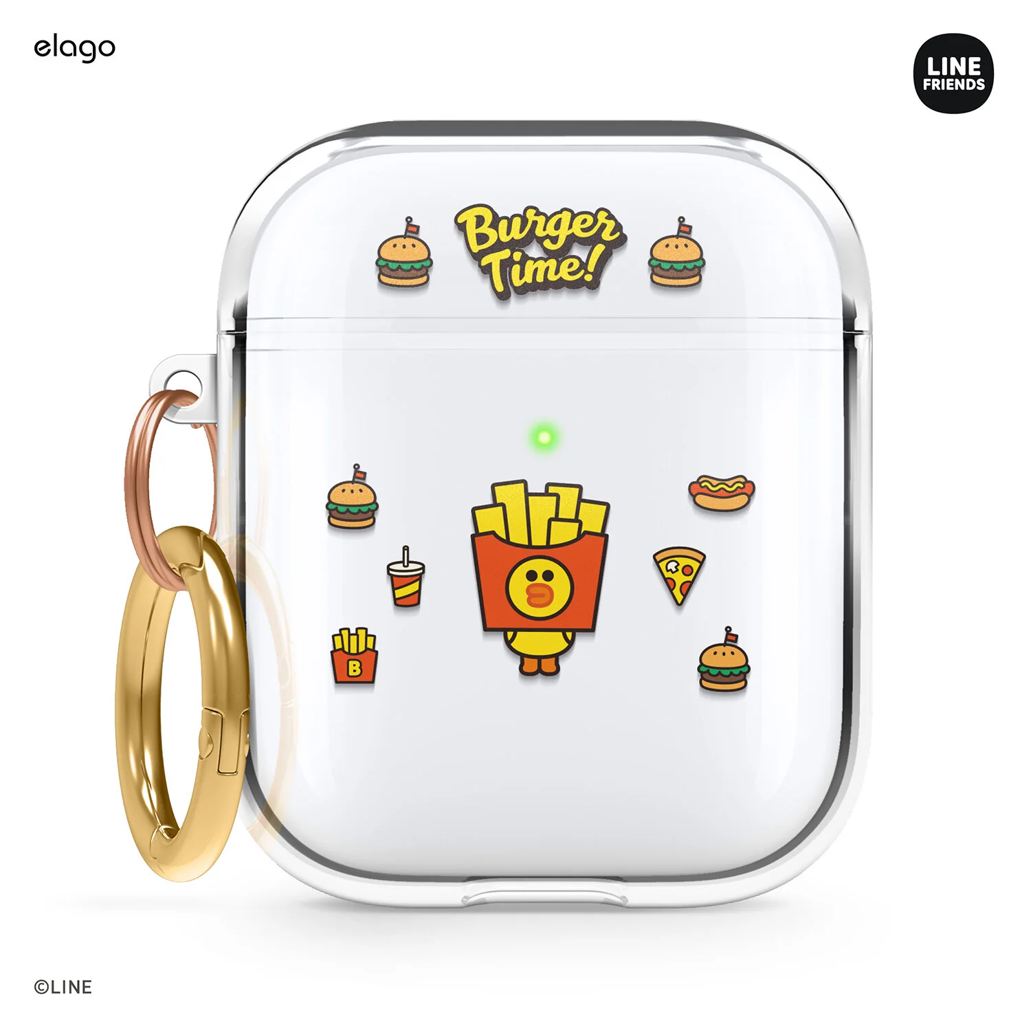 LINE FRIENDS | elago Burger Time Clear Case [4 Styles] - Image 4