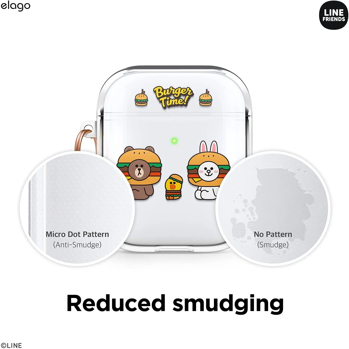 LINE FRIENDS | elago Burger Time Clear Case [4 Styles] - Image 7