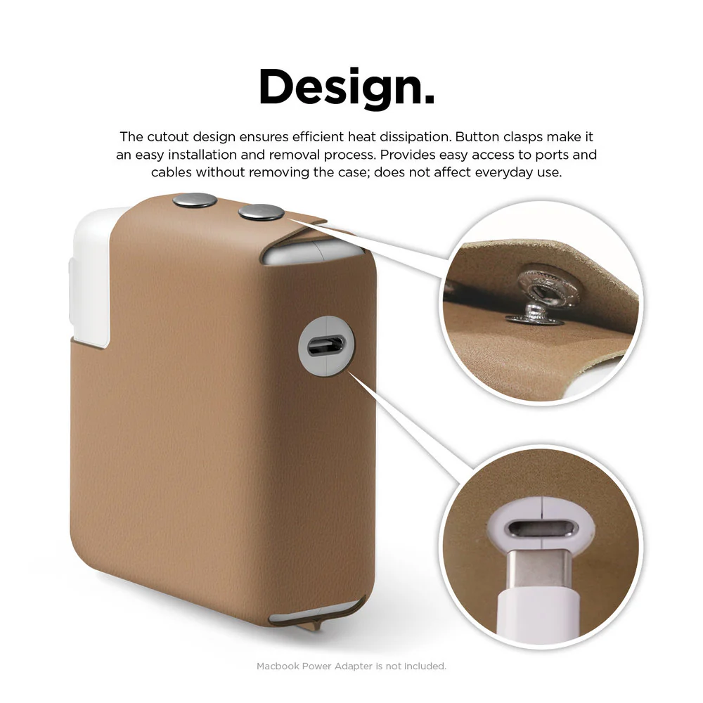 MacBook Charger Leather Cover - Image 5