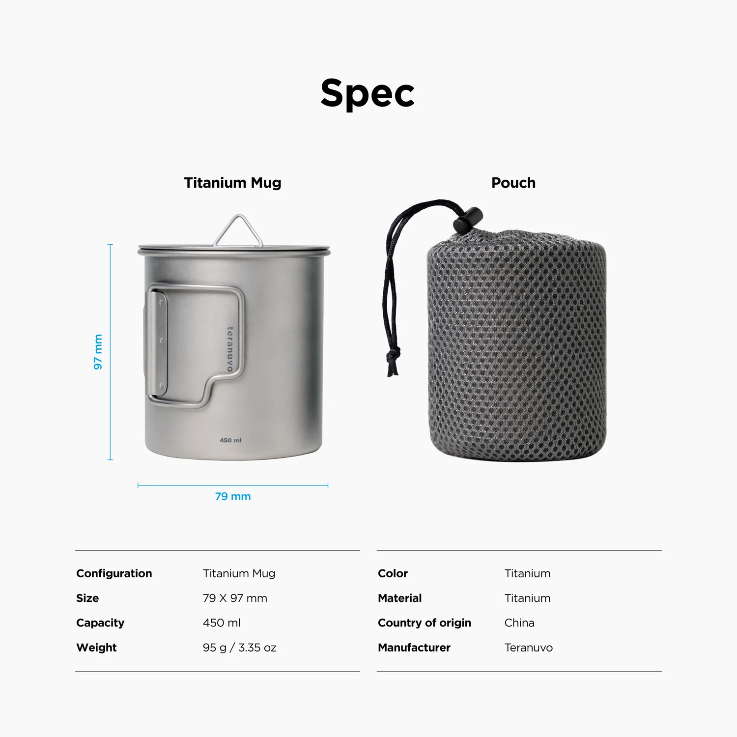 elago X Rockland Titanium Mug 450ML - Image 6