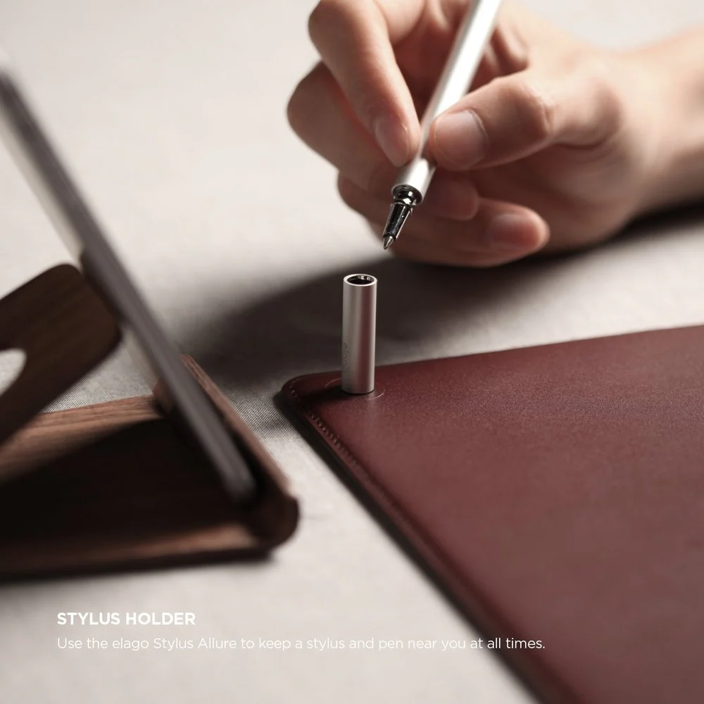 Genuine Leather Mouse Pad with magnetic cable management [3 Colors] - Image 7