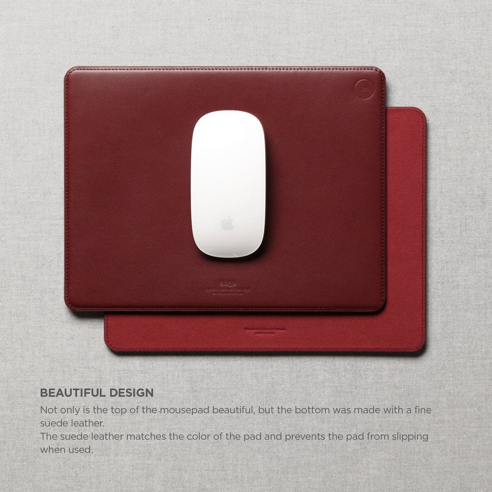 Genuine Leather Mouse Pad with magnetic cable management [3 Colors] - Image 9