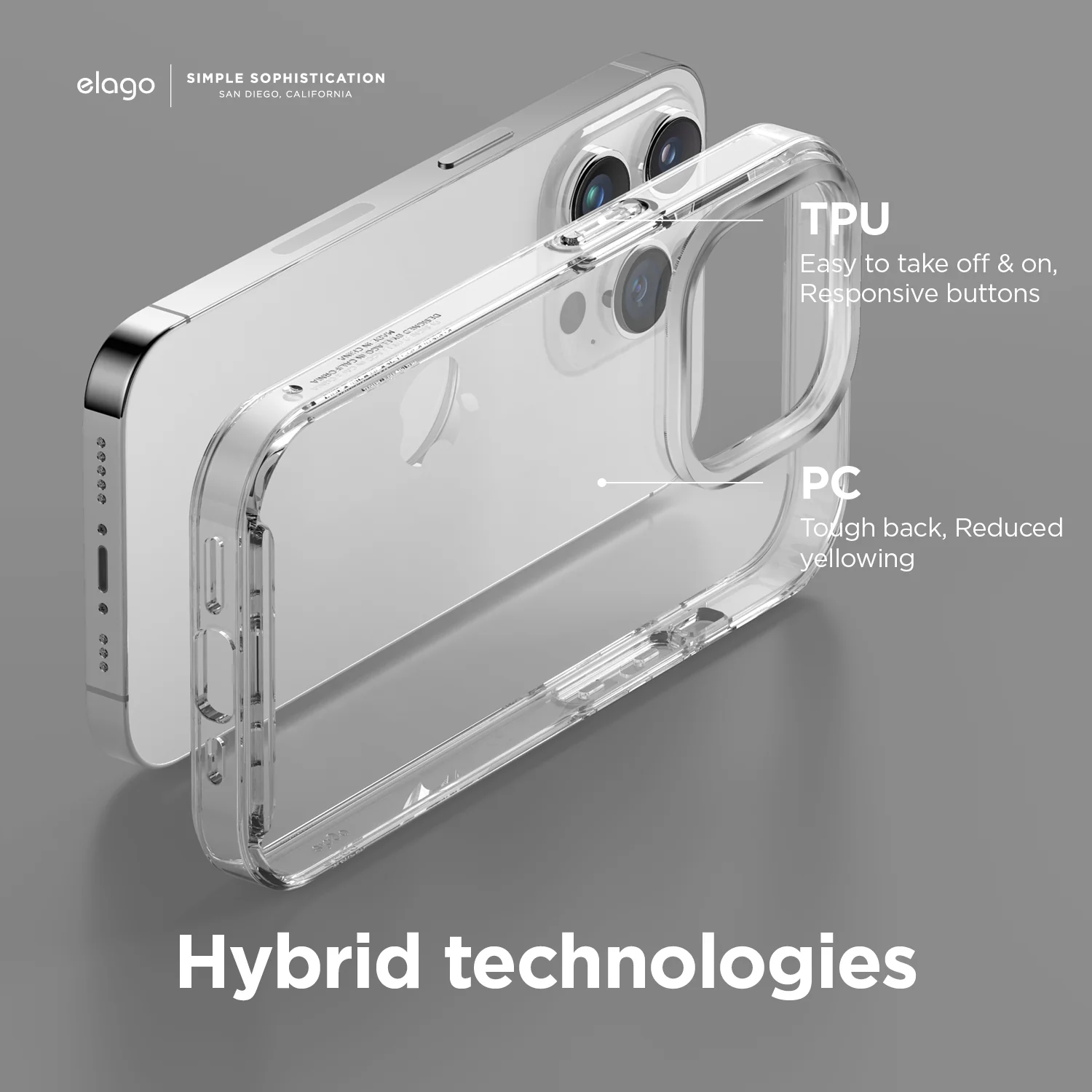 Hybrid Clear Case for iPhone 14 Pro - Image 6