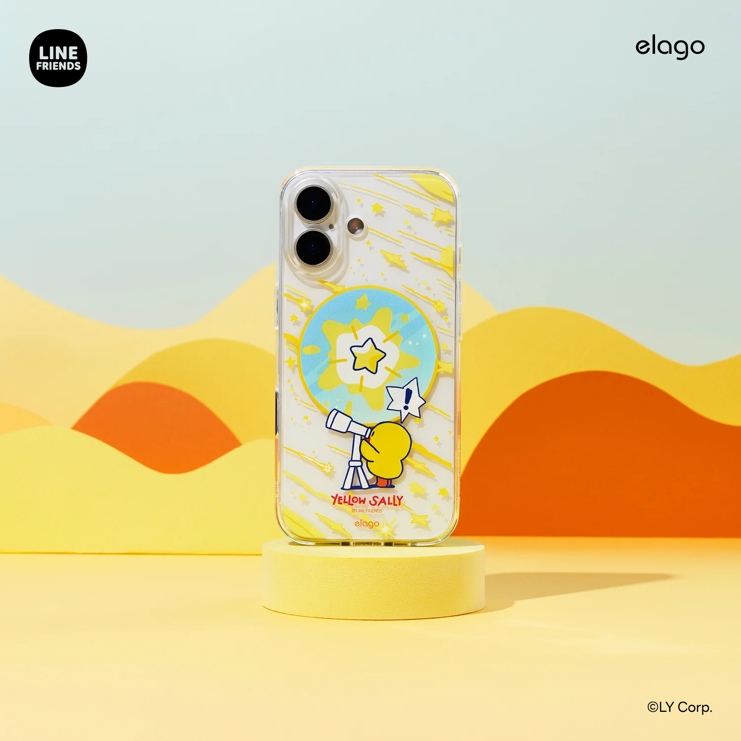 LINE FRIENDS | 2025 Yellow Sally MagSafe Hybrid Case - Image 4