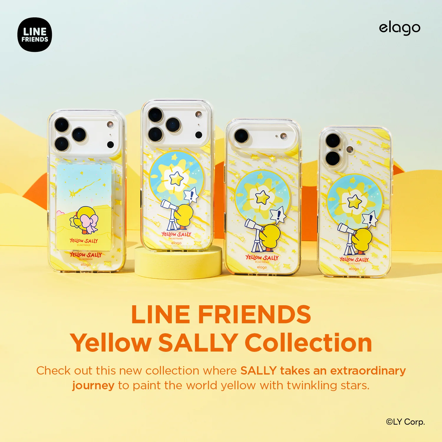 LINE FRIENDS | 2025 Yellow Sally MagSafe Hybrid Case - Image 2