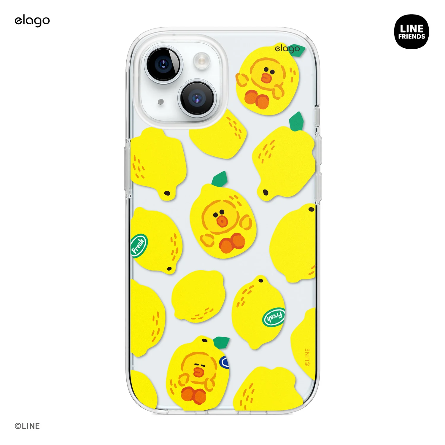 LINE FRIENDS | elago B&F Fruit Shop Hybrid Case for iPhone 15 - Image 2