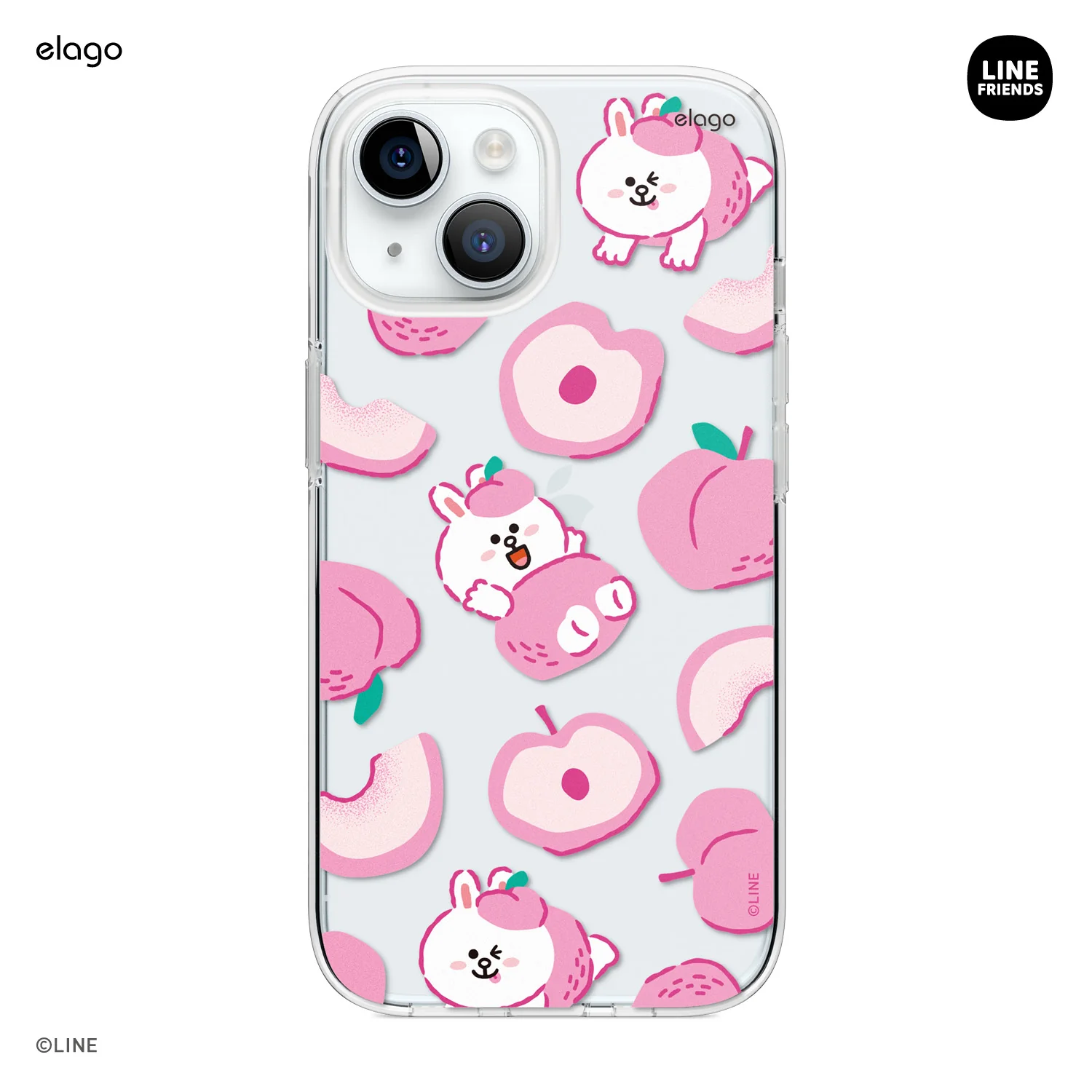 LINE FRIENDS | elago B&F Fruit Shop Hybrid Case for iPhone 15 - Image 3