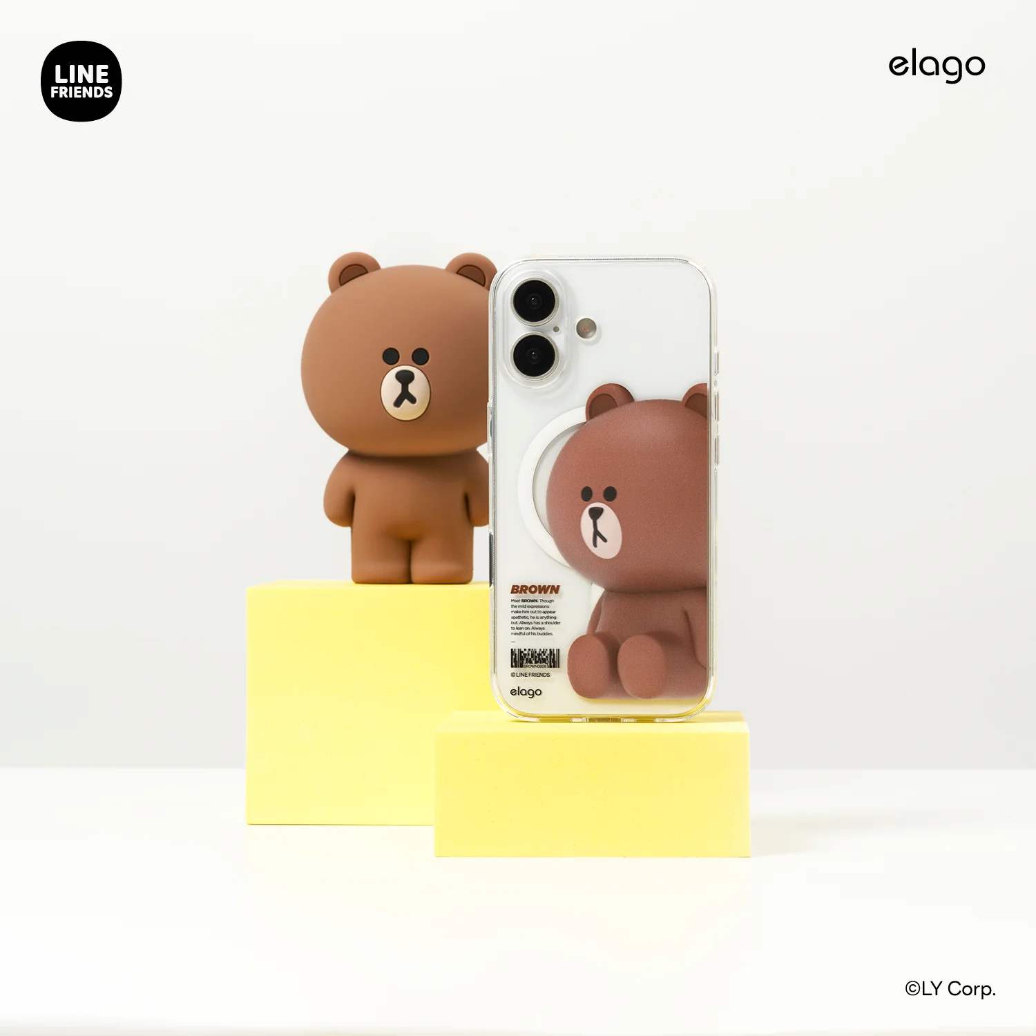 LINE FRIENDS | BROWN & SALLY Figure MagSafe Hybrid Case - Image 5
