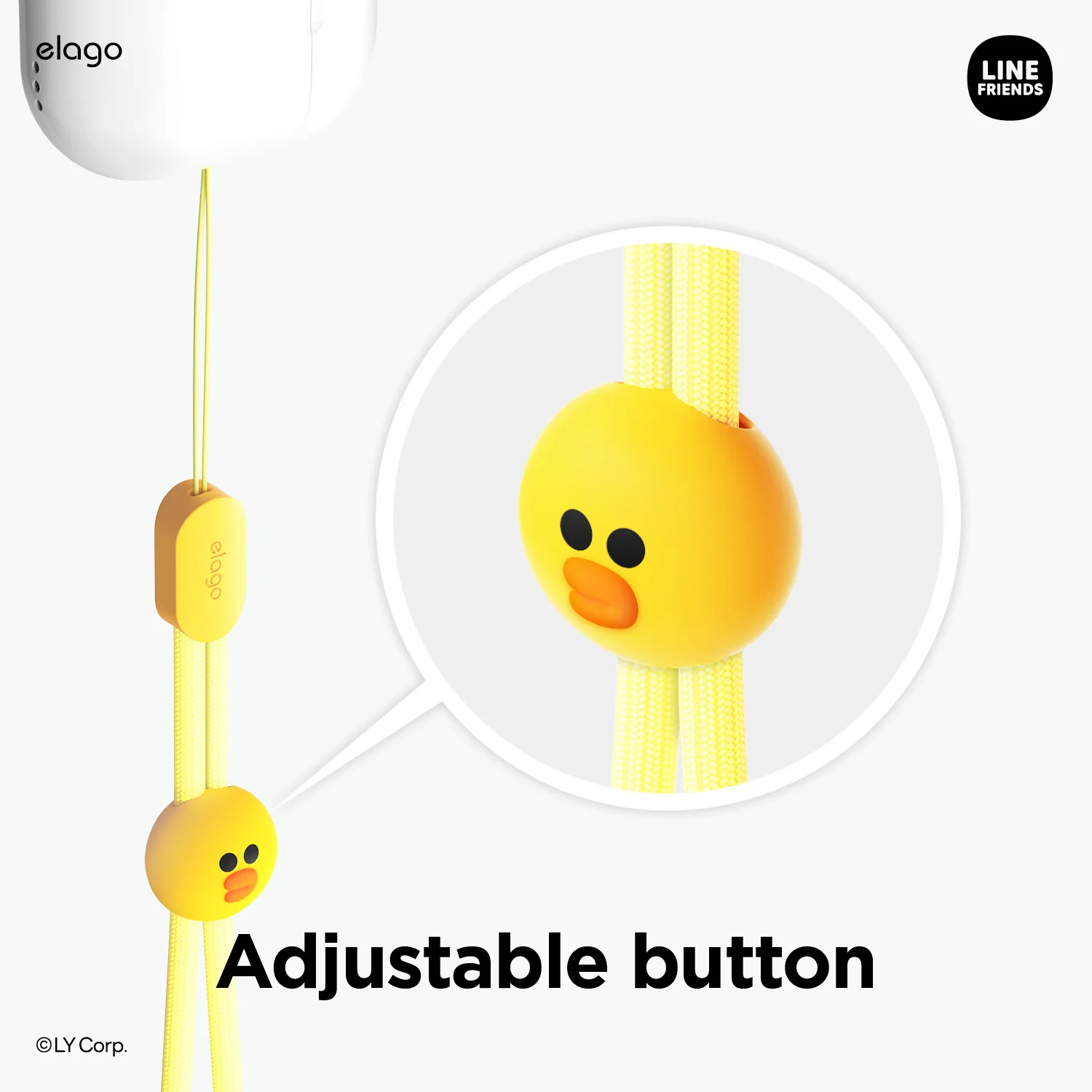 LINE FRIENDS | elago Lanyard Wrist Strap [Sally] - Image 3
