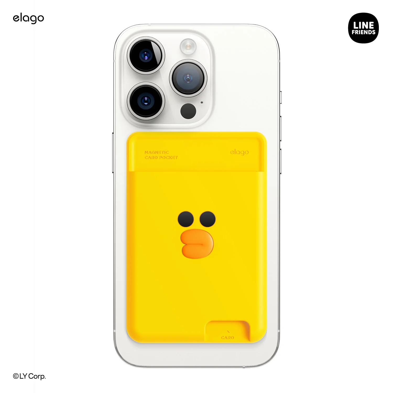 LINE FRIENDS | elago MagSafe Silicone Card Pocket [Sally] - Image 2