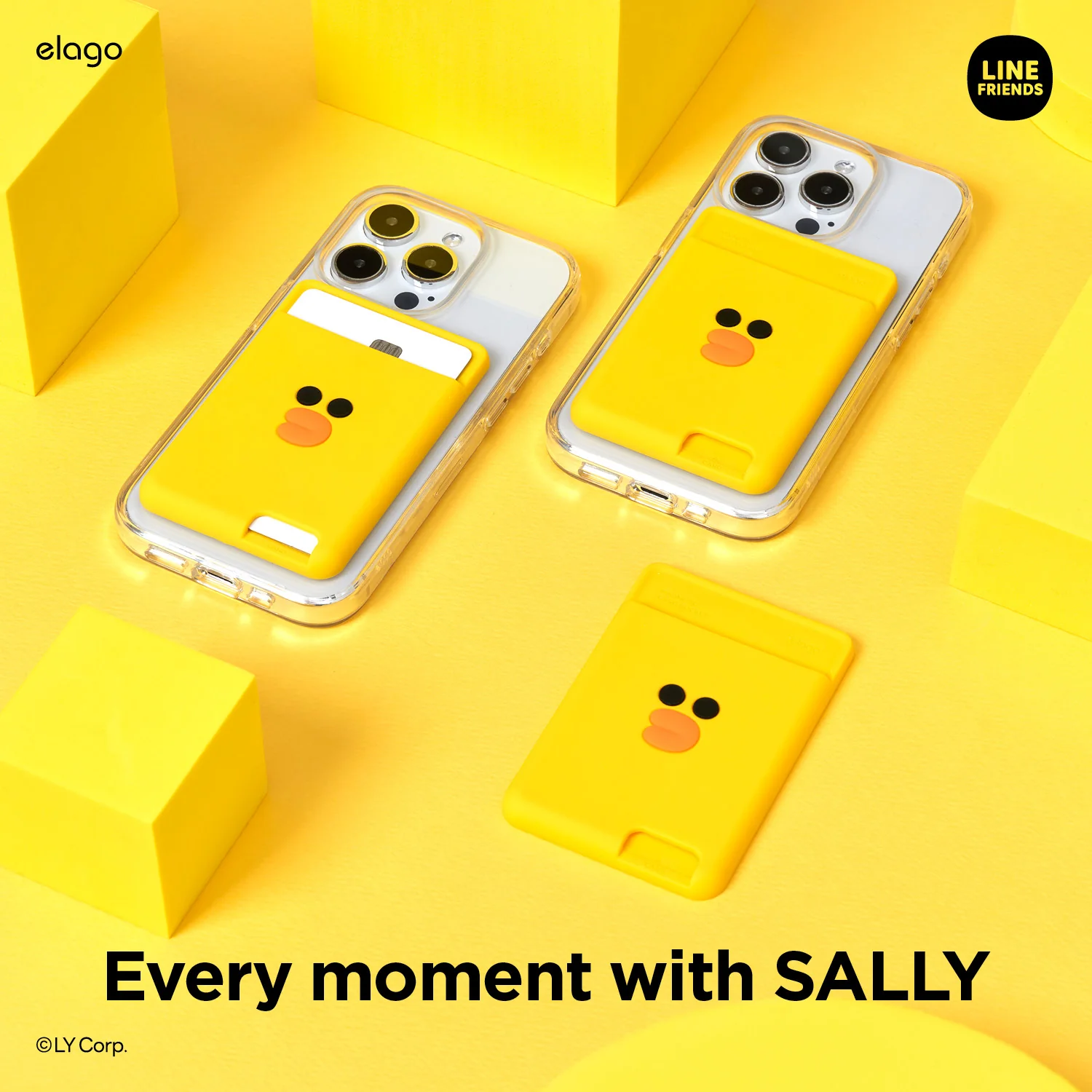 LINE FRIENDS | elago MagSafe Silicone Card Pocket [Sally] - Image 4