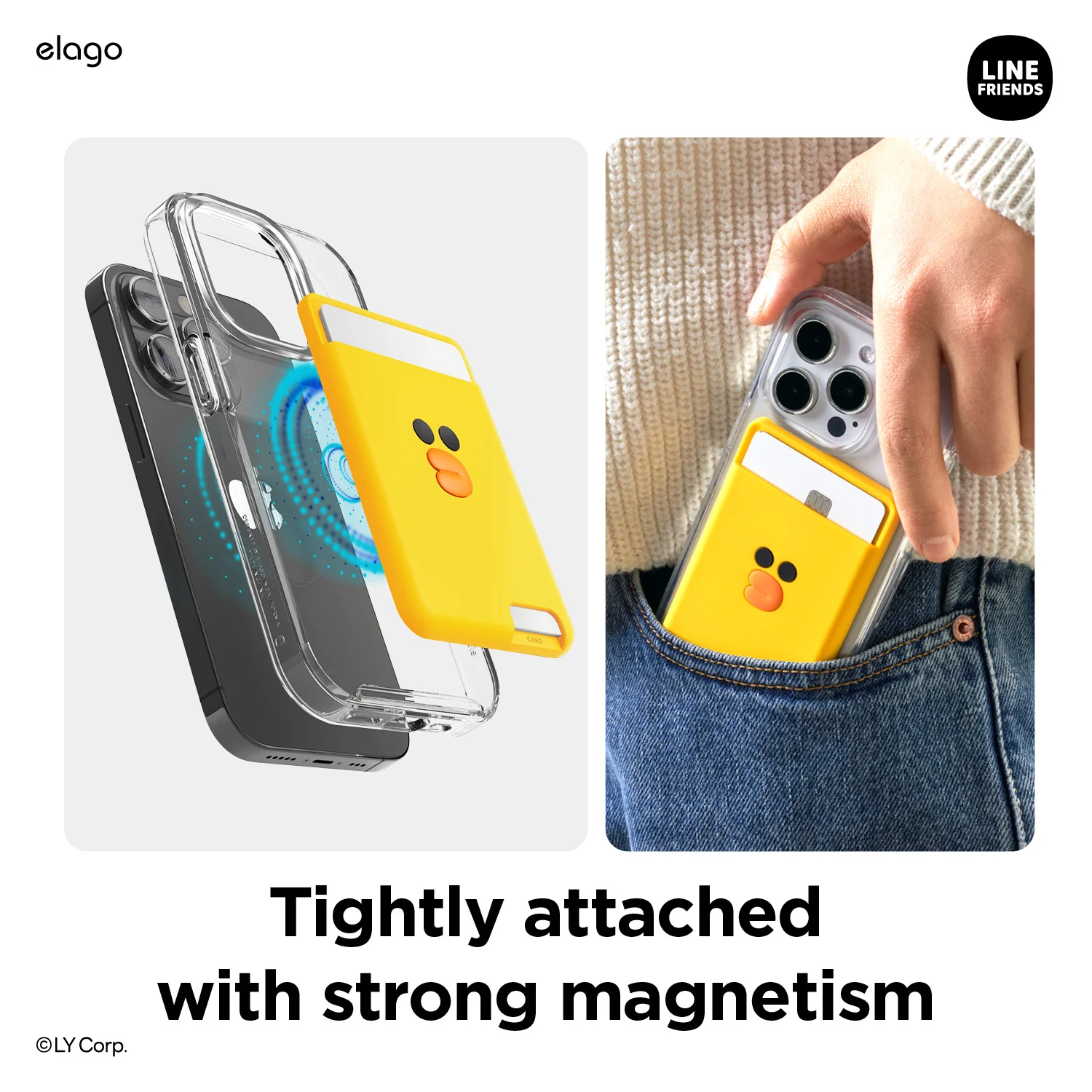 LINE FRIENDS | elago MagSafe Silicone Card Pocket [Sally] - Image 7