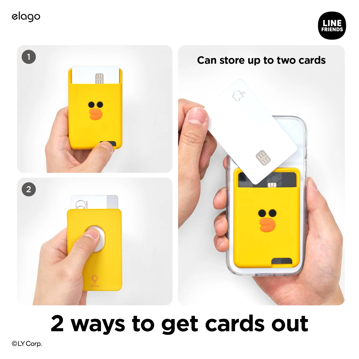 LINE FRIENDS | elago MagSafe Silicone Card Pocket [Sally] - Image 8